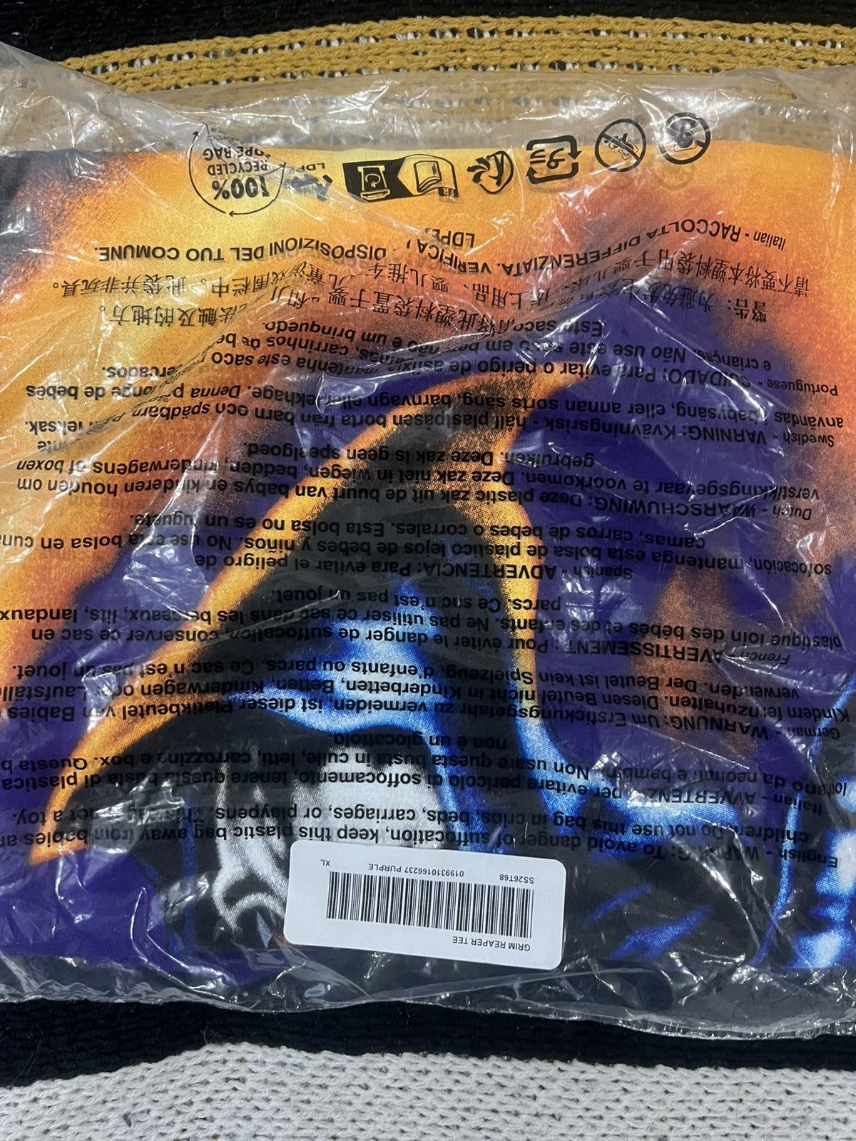 Supreme Supreme Grim Reaper Tee Purple XL SS26 Size US XL / EU 56 / 4 - 3 Thumbnail