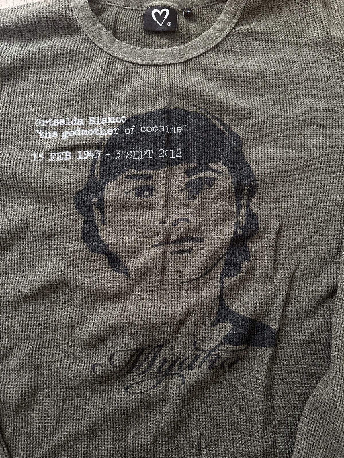 Other Martin Myaka “Griselda Blanco” waffle knit long sleeve Size US XL / EU 56 / 4 - 2 Thumbnail