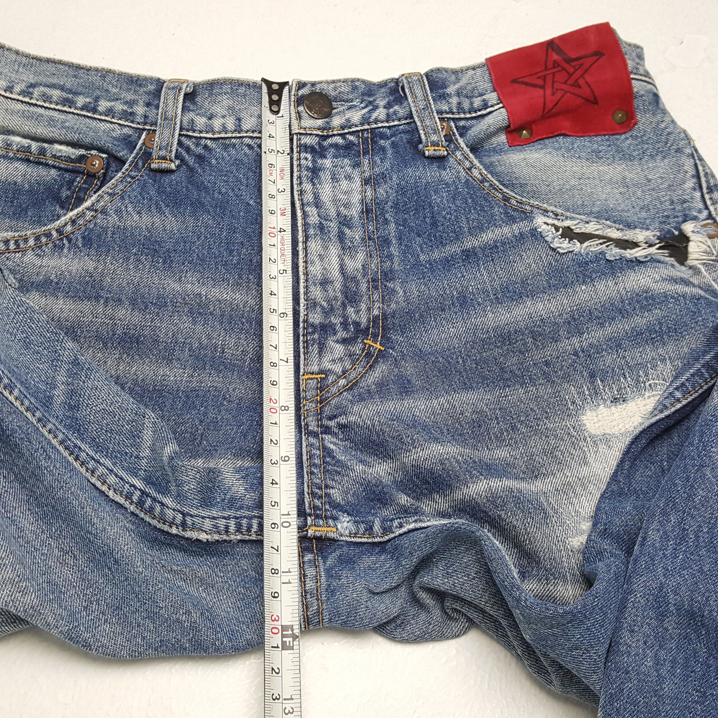 Japanese Brand × Vintage SWEATS BLOODS Rare Design Fashion Style Distressed Jeans Size US 33 - 8 Thumbnail