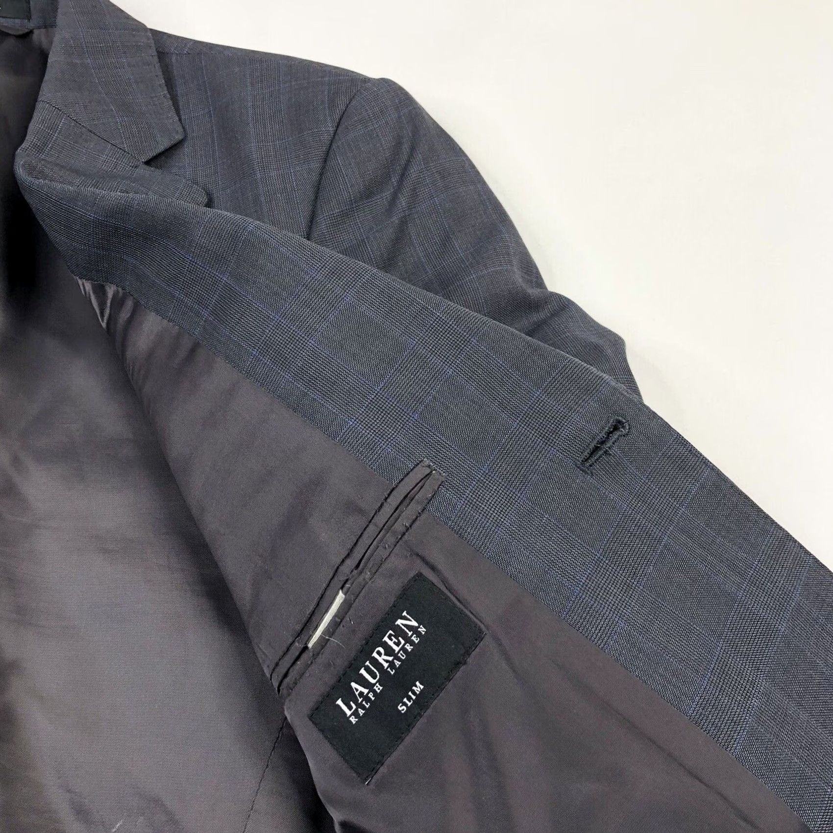 Ralph Lauren Lauren Ralph Lauren SLIM FIT Medium Men Two Button Blazer Jacket Suit Jacket Size 40R - 4 Thumbnail