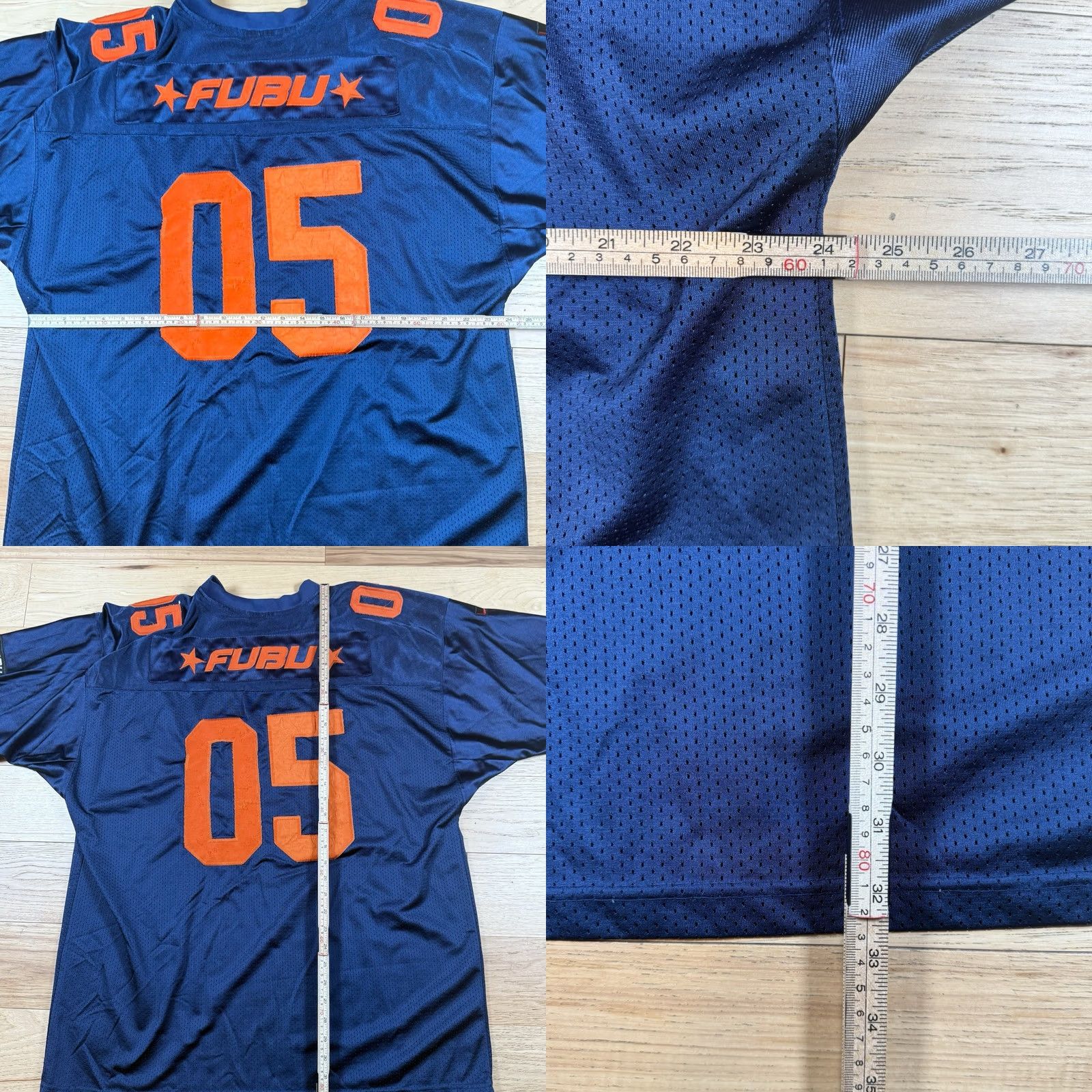 Fubu VINTAGE FUBU Jersey Sports Football Limited Edition XL Mens Blue Distress 05 Y2K Baseball Activewear Button Shirt Size US XL / EU 56 / 4 - 9 Thumbnail