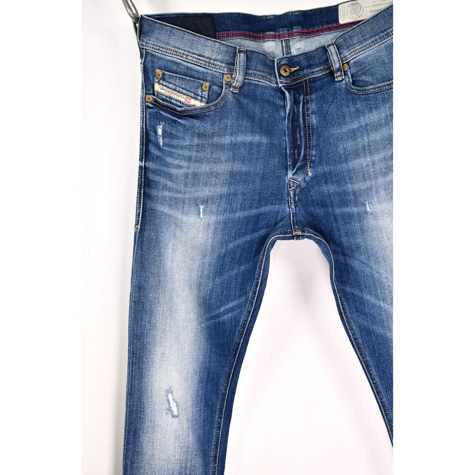 Diesel Diesel Tepphar 084GG Stretch Slim-Carrot Jeans W31 L32 Blue Men Slim 98%Cotton 2%Elastane Straight Carrot Style Denim Jeans Size US 31 - 5 Thumbnail