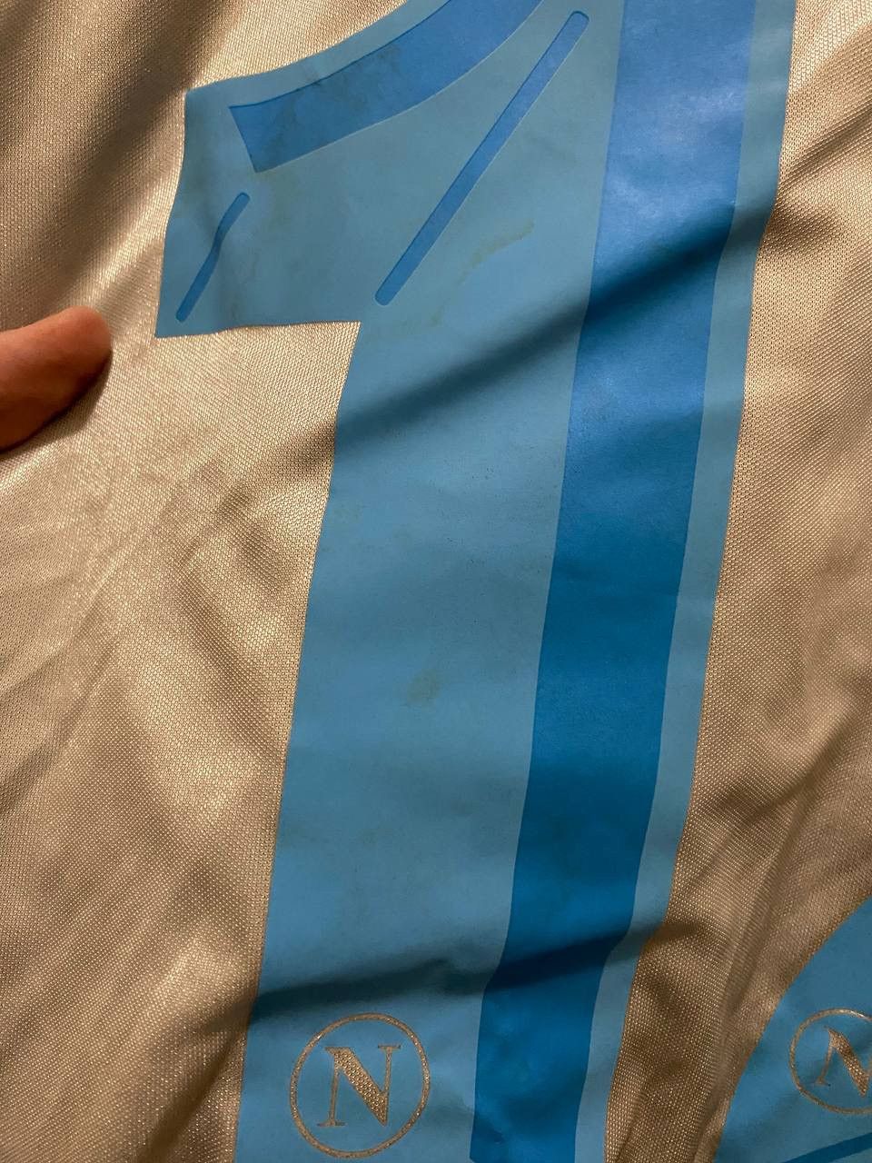 Kappa NAPOLI MATCH WORN GOALKEEPER LONG SLEEVE JERSEY Size US M / EU 48-50 / 2 - 13 Thumbnail