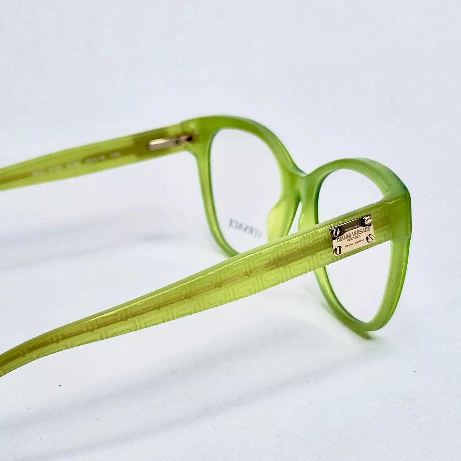 Versace VERSACE Couture Green Glitter Greco VE3193 Eyeglasses 3193 Size ONE SIZE - 8 Thumbnail
