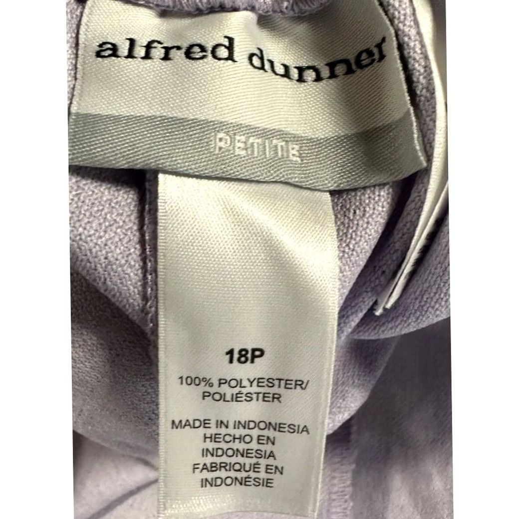 Vintage VINTAGE? No. Alfred Dunner Pants Womens 18P Petite Lilac Elastic Waist Pull On High Rise NEW Size 40" / US 18 - 3 Thumbnail