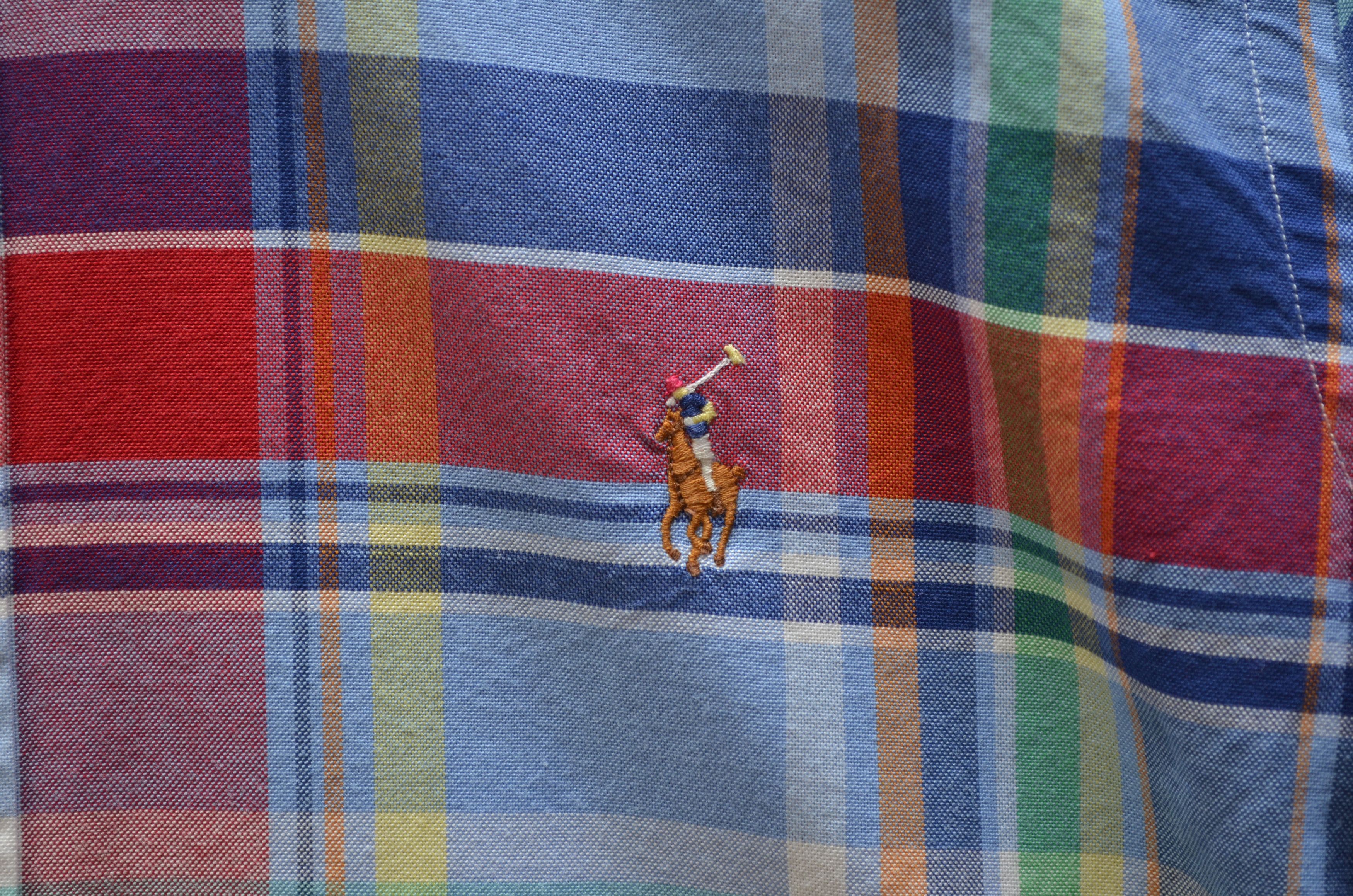 Designer × Polo Ralph Lauren Polo Ralph Lauren Slim Fit Multicolor Check Oxford Shirt Size US M / EU 48-50 / 2 - 4 Thumbnail