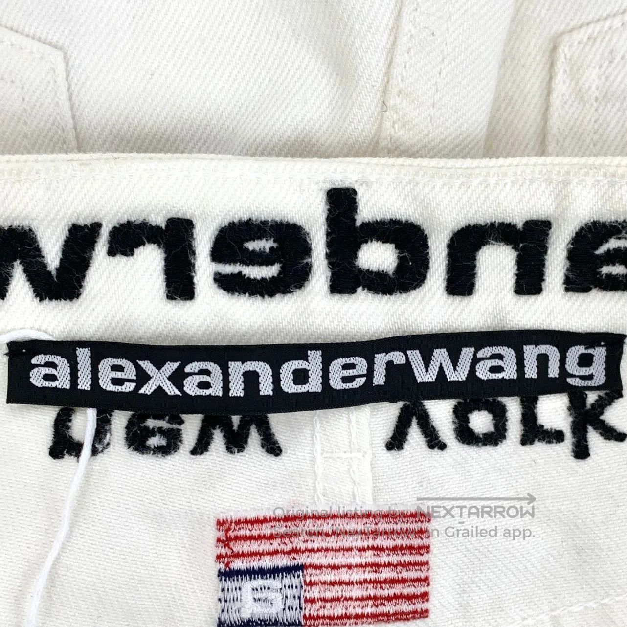 Alexander Wang Alexander Wang White Destroyed Fringe Design Cotton Casual Size 28" / US 6 / IT 42 - 6 Thumbnail