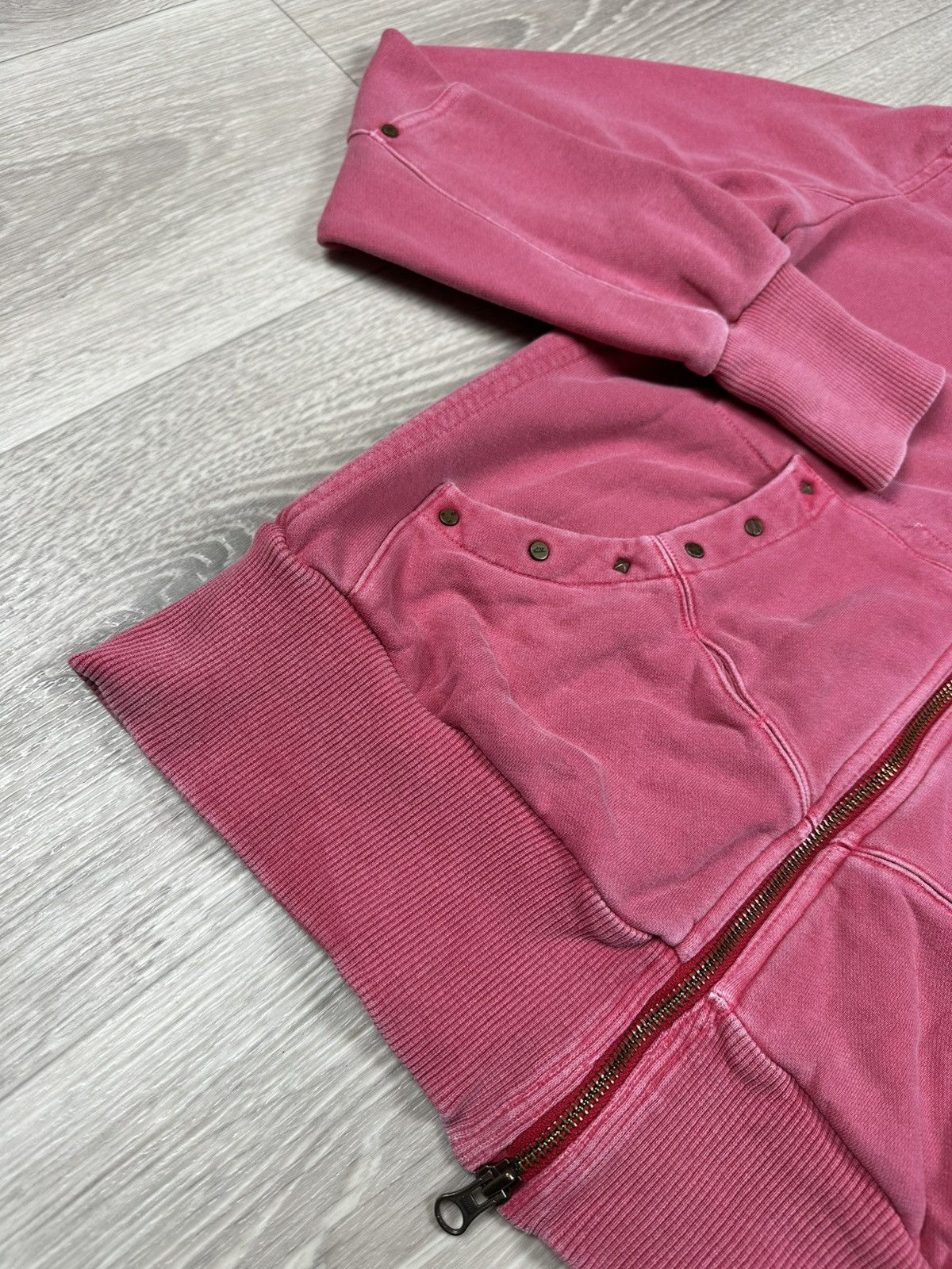 Nike × Vintage Vintage Nike Full Zip Up Pink Hoodie Size Women’s L Size L / US 10 / IT 46 - 8 Thumbnail