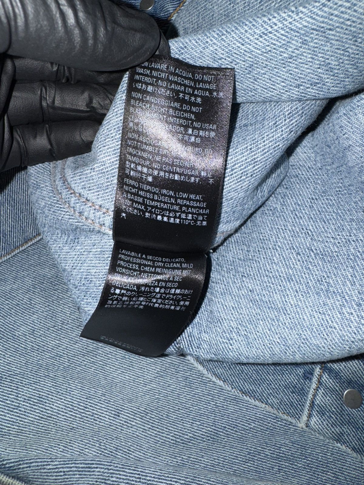 Balenciaga BALENCIAGA RHINESTONE DENIM JACKET Size US M / EU 48-50 / 2 - 8 Thumbnail