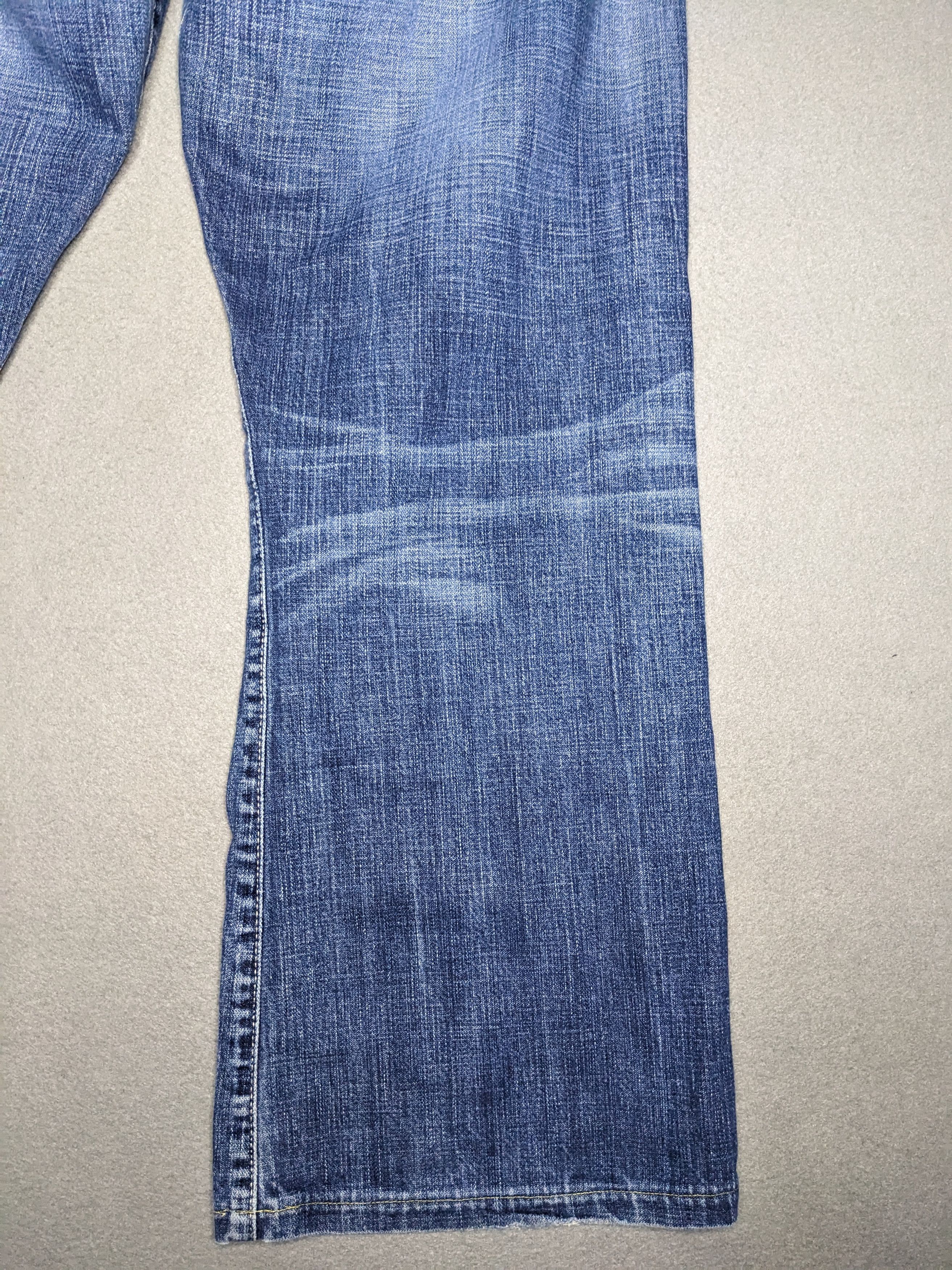 Guess VTG Guess Jeans The Cliff Bootcut Denim 35x29 Y2K Distressed Size US 35 - 10 Thumbnail