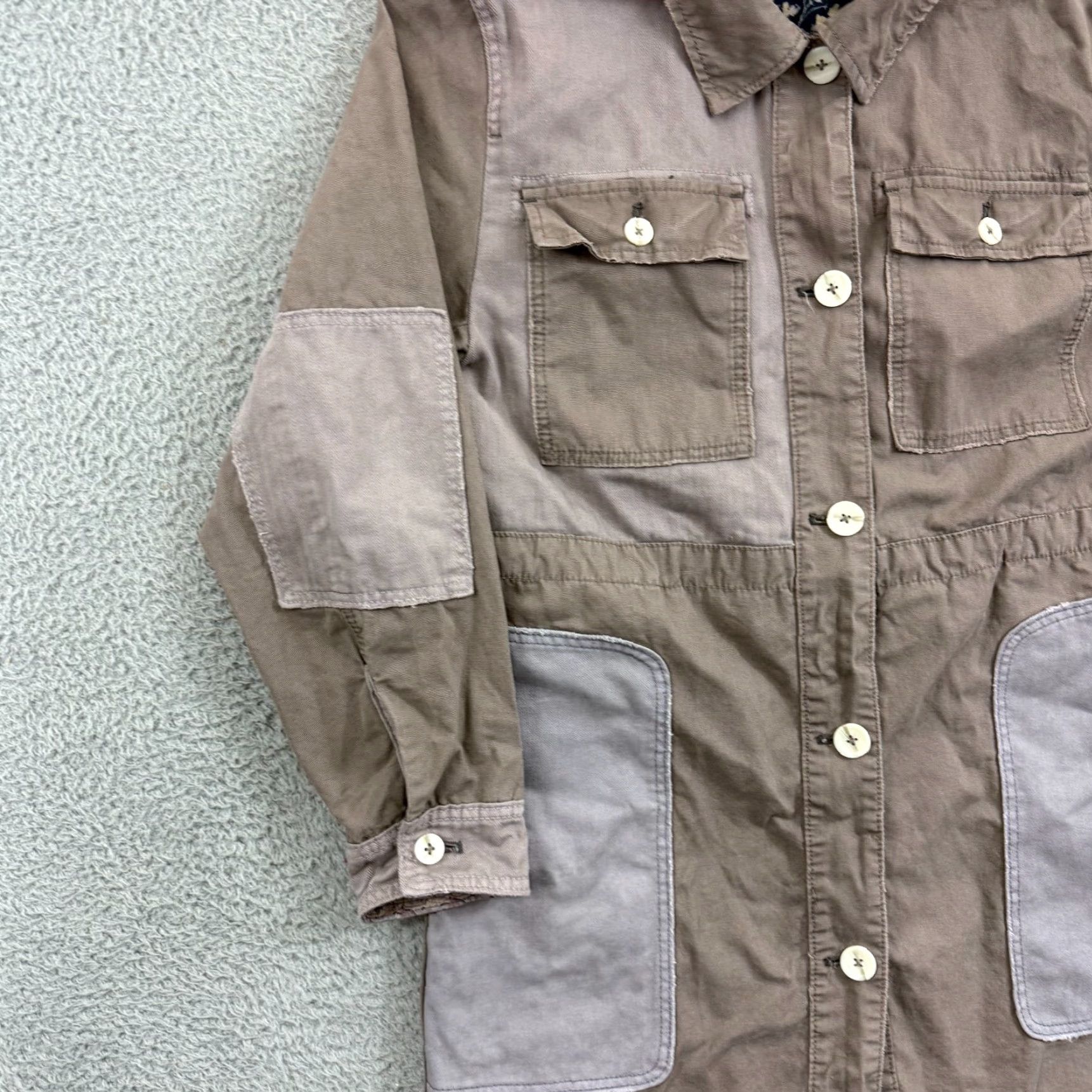 Free People VINTAGE-free People Apollo Cargo Jacket Womens Medium Oversized Button Utility Outdoor Size M / US 6-8 / IT 42-44 - 4 Thumbnail