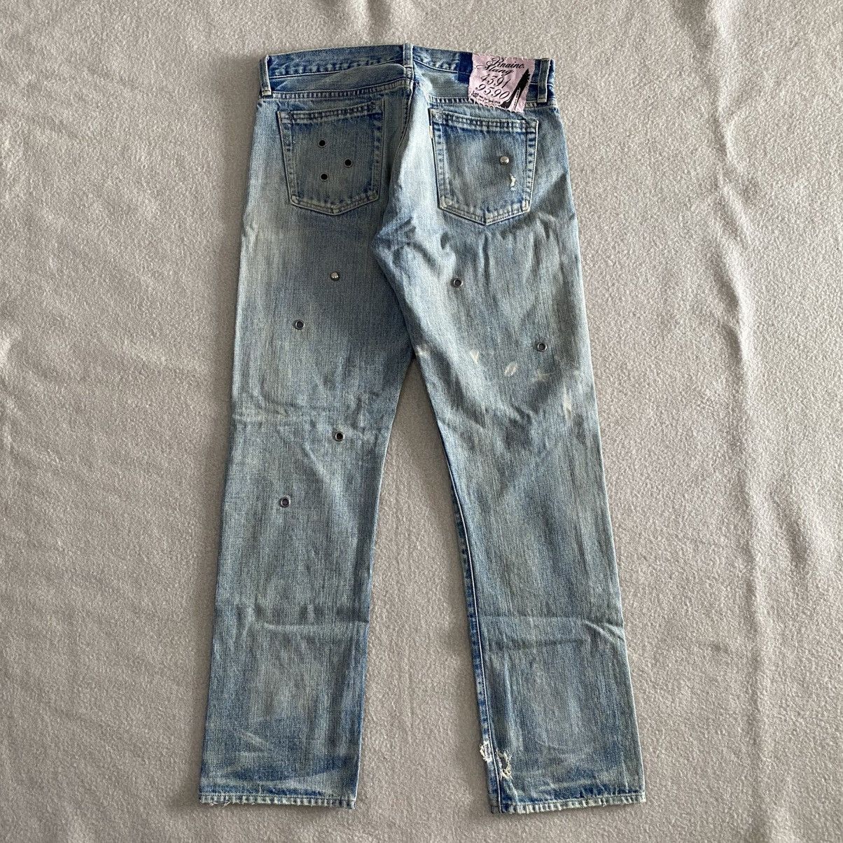 If Six Was Nine × Japanese Brand Rnainc Slang Distressed Sashiko Denim w32 Size US 32 / EU 48 - 5 Thumbnail
