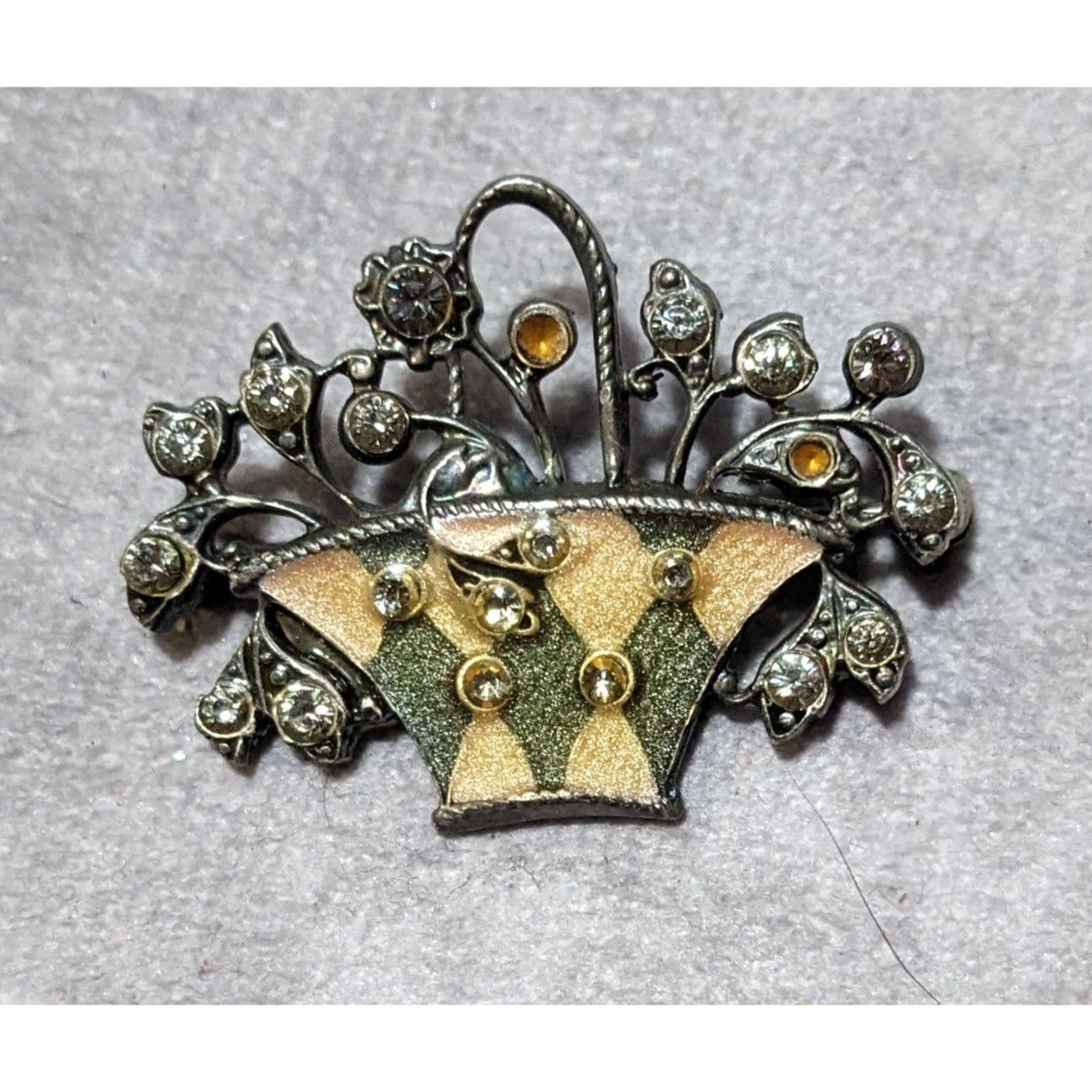 Other Vintage Catherine Popesco France Flower Basket Brooch Size ONE SIZE - 5 Thumbnail