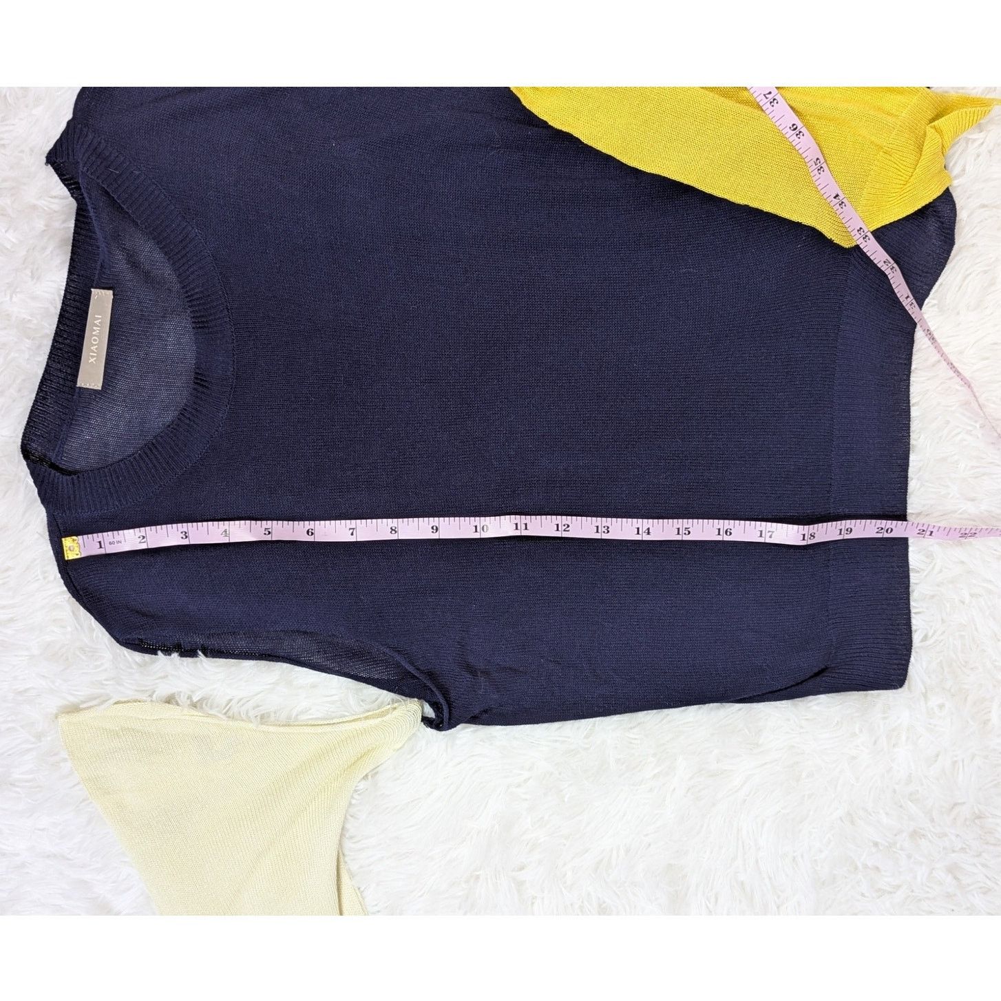 Other Wool Blend Cutout Color Block Deconstructed Sweater Blue Size S / US 4 / IT 40 - 12 Thumbnail