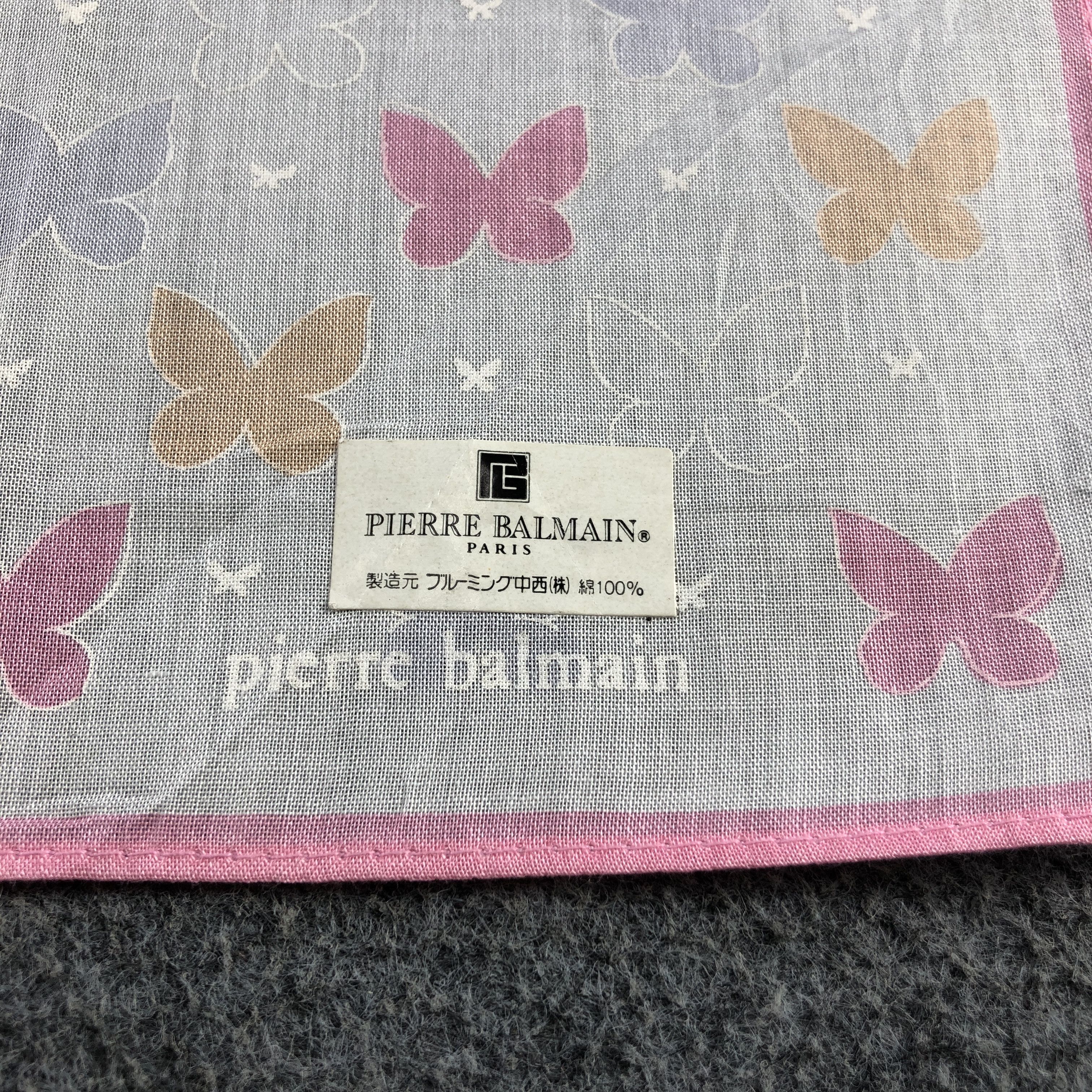 Pierre Balmain Pierre Balmain Floral Handkerchief Neckerchief Bandana H2447 Size ONE SIZE - 4 Thumbnail