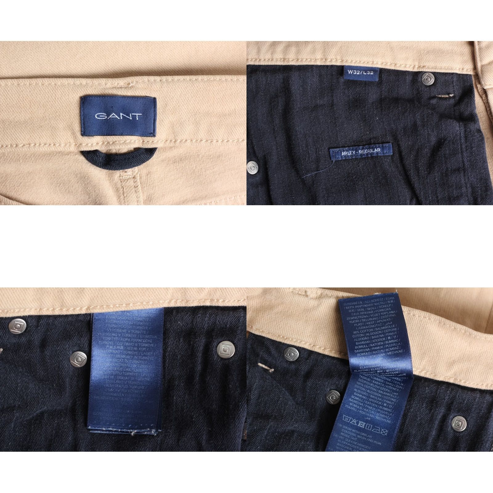 Gant GANT Arley Regular Pants Trousers Men Size W32 ~L30 Straight Stretch Tag 32x32 Size US 32 / EU 48 - 8 Thumbnail