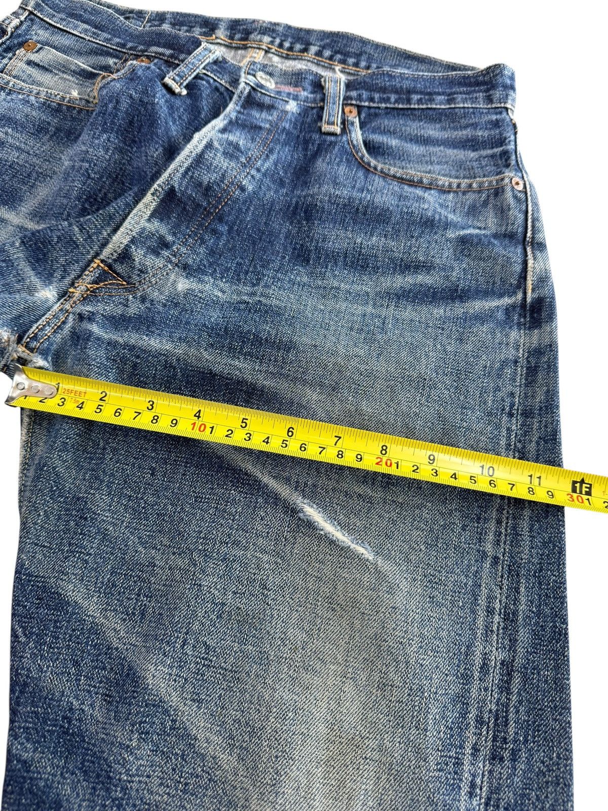 Denime Vintage Denime Japan Blue Faded Loose Style Jeans Size US 32 / EU 48 - 13 Thumbnail