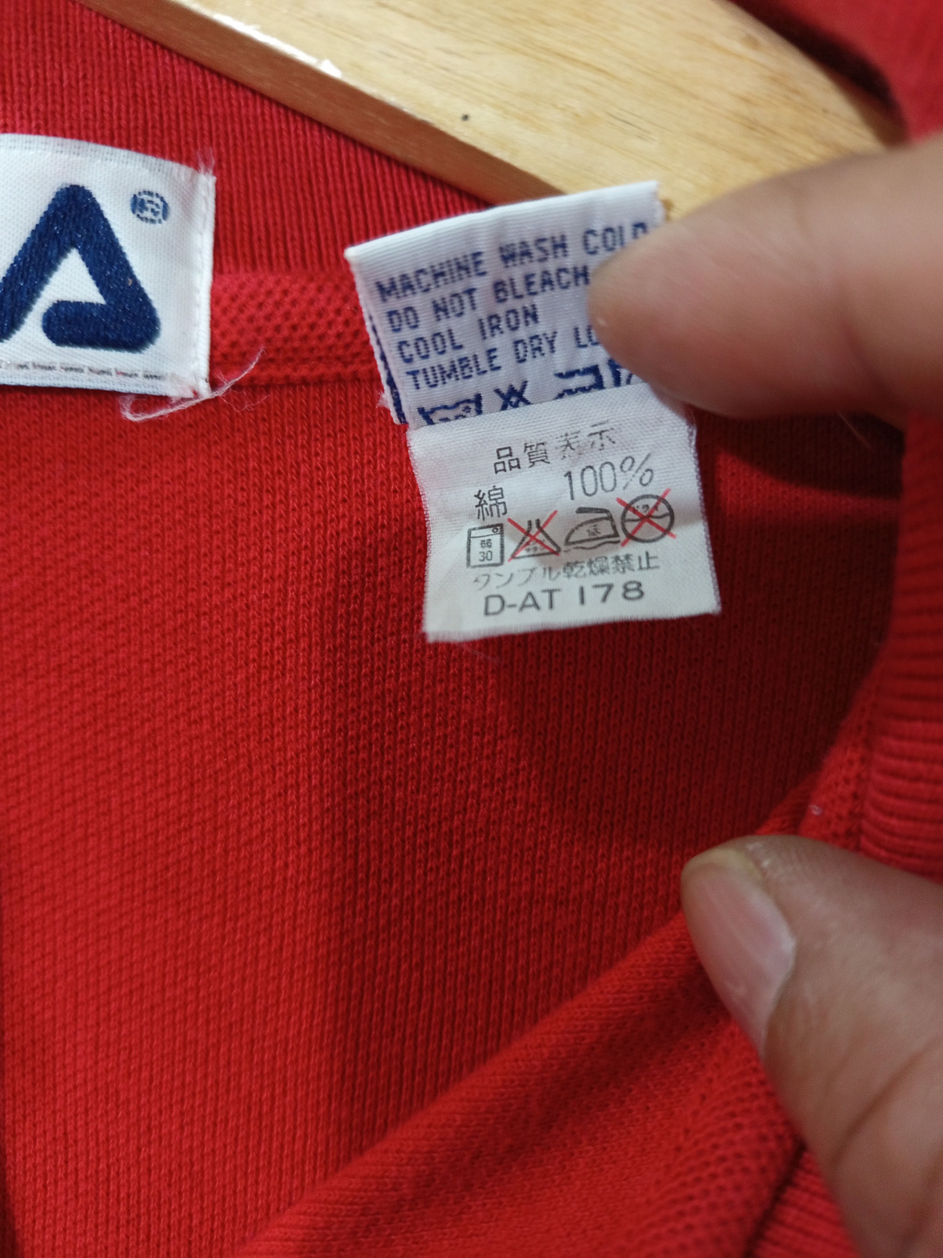 Vintage 1990s FILA Made in USA Red Polo Vintage Sportswear Size US L / EU 52-54 / 3 - 9 Thumbnail