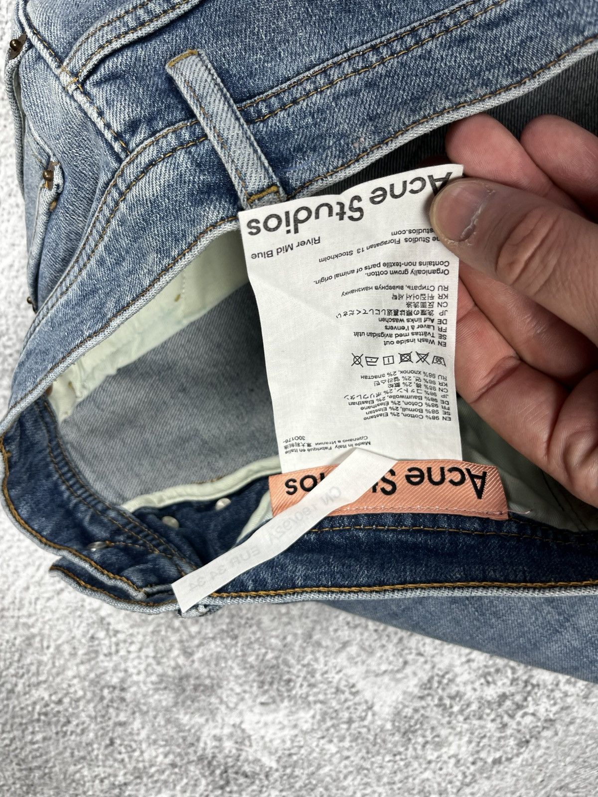 Acne Studios Acne studios denim pants size 34/43 Size US 34 / EU 50 - 10 Thumbnail