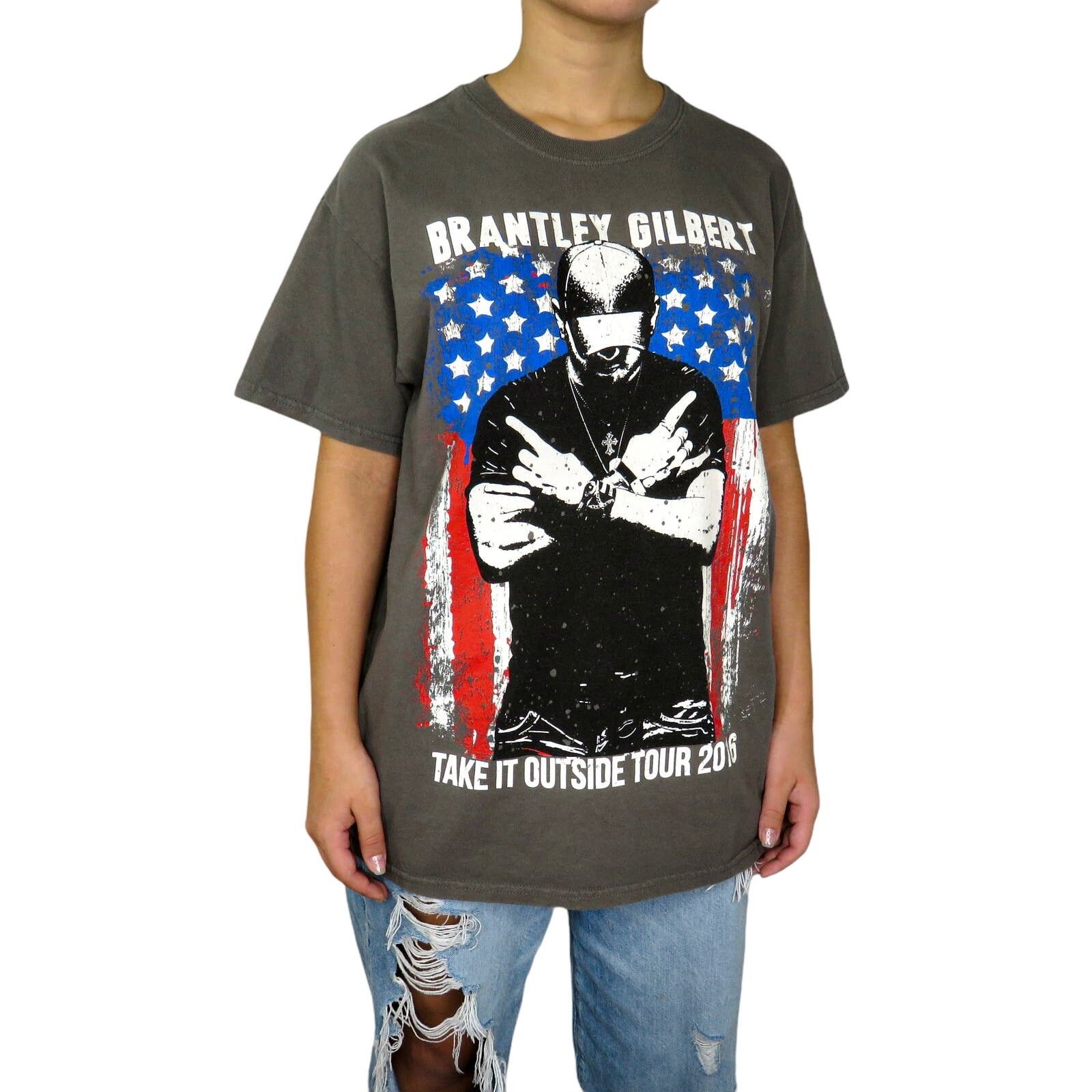 Gildan Brantley Gilbert Take It Outside Tour Band Tee Medium Size M / US 6-8 / IT 42-44 - 4 Thumbnail