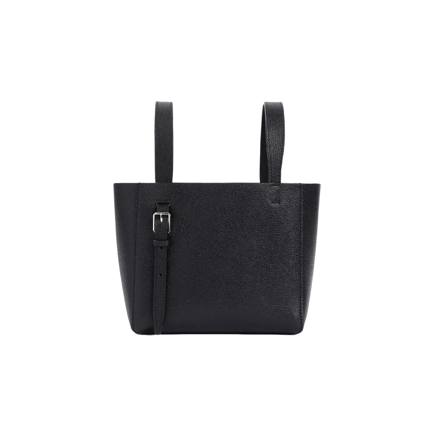 Valextra VALEXTRA Bucket Mini Black Leather Top Handle Bag New Size ONE SIZE - 2 Thumbnail
