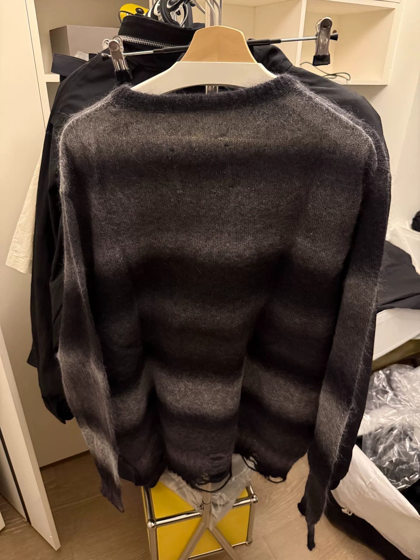 Song For The Mute oversized black striped sweater by song for the mute Size US L / EU 52-54 / 3 - 4 Thumbnail