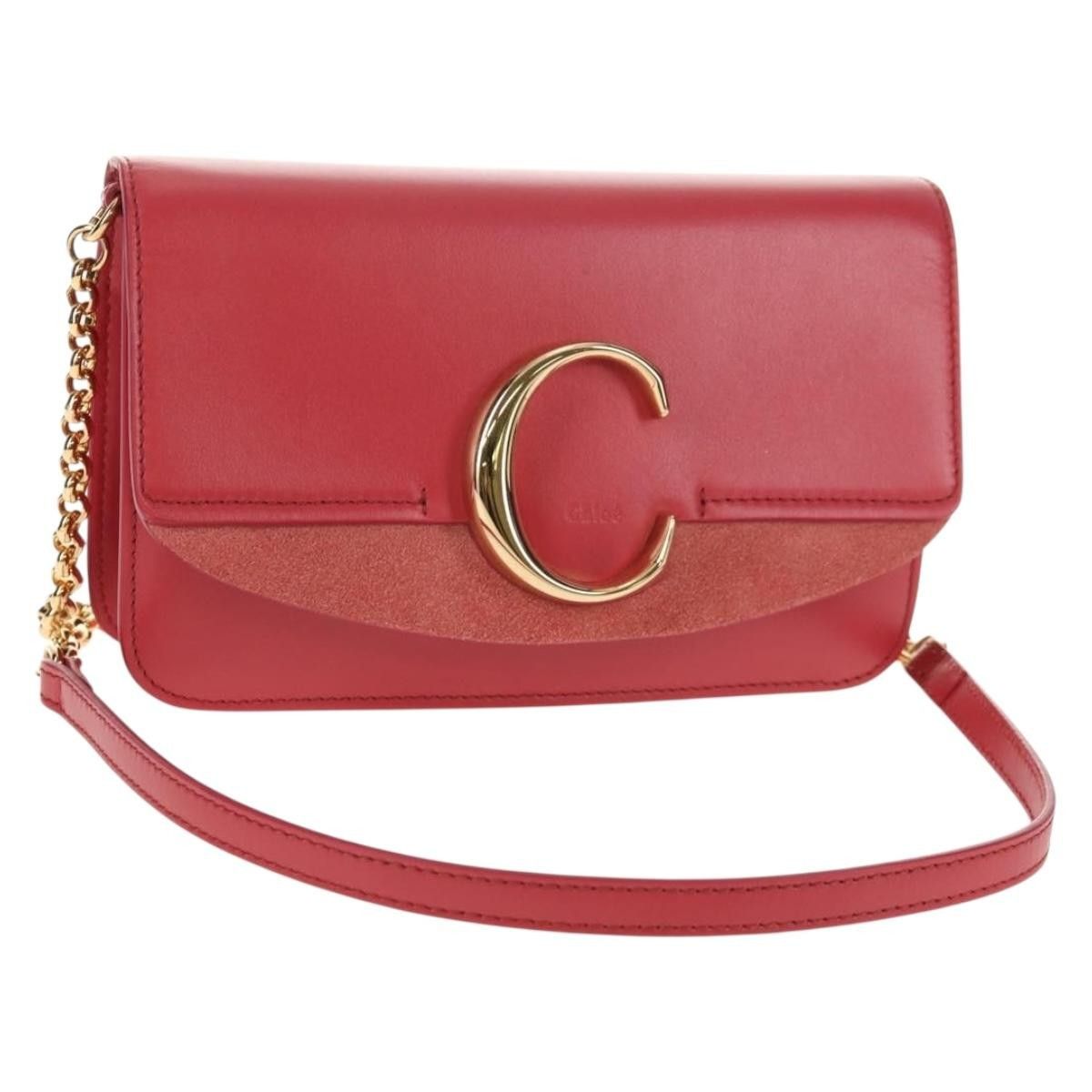 Chloe Chloe C Chain Clutch Leather Size ONE SIZE - 1 Thumbnail