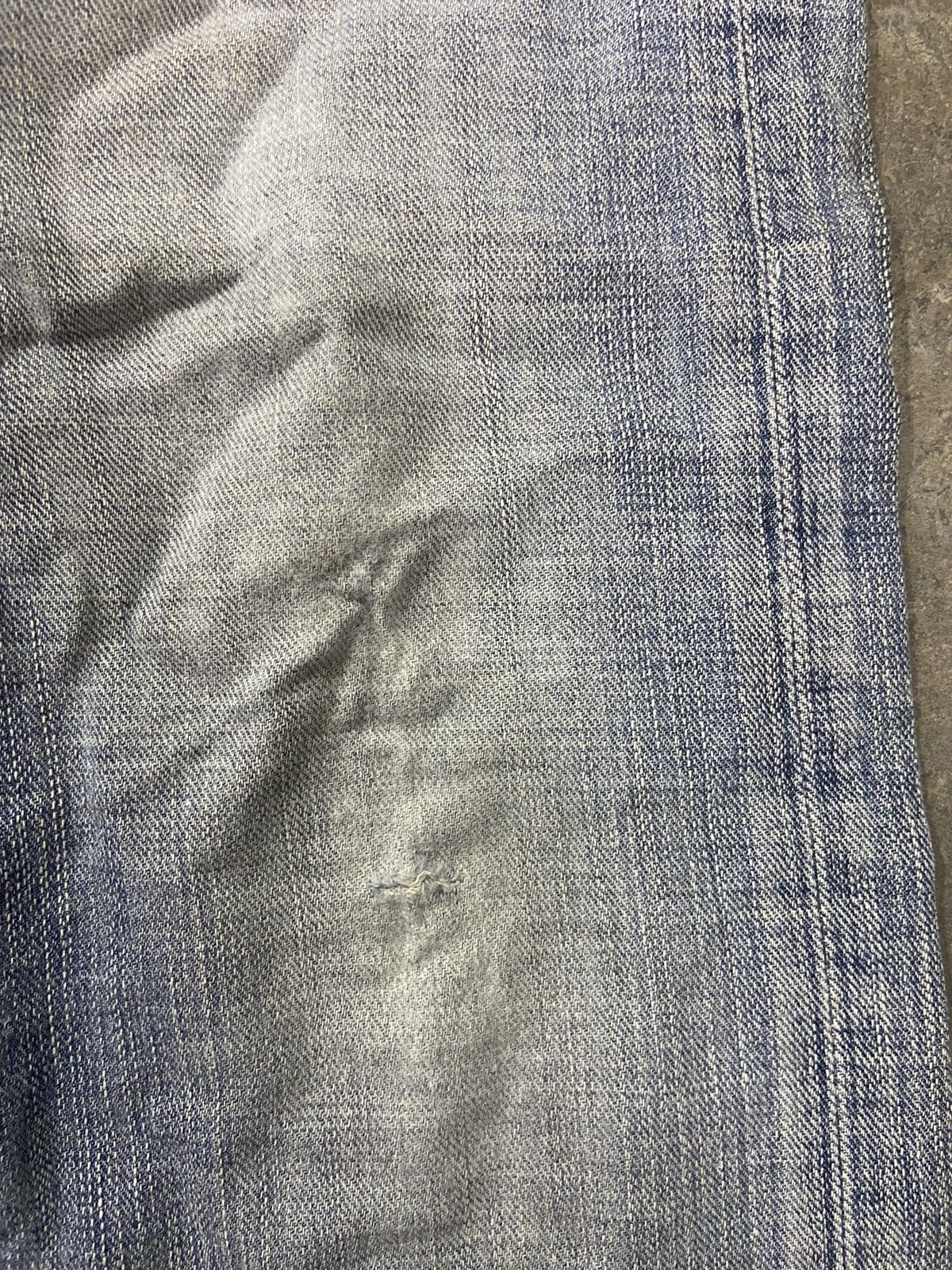 KMRii 🔥 Edwin 503 jeans Edwin Blue trip washed distressed Size US 33 - 17 Thumbnail
