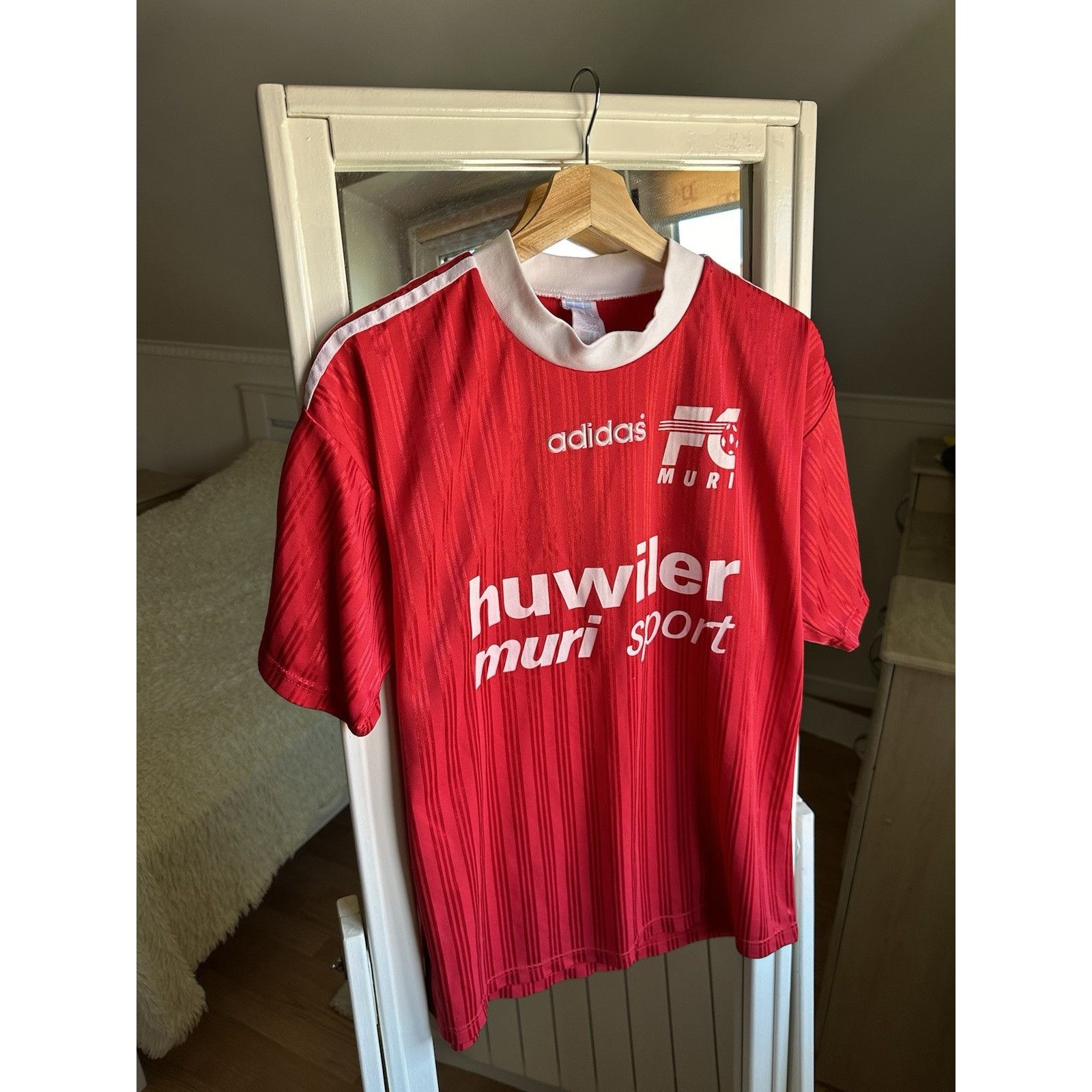 Adidas FC Muri Switzerland Football Jersey Shirt 90s Sz M Size US M / EU 48-50 / 2 - 5 Thumbnail