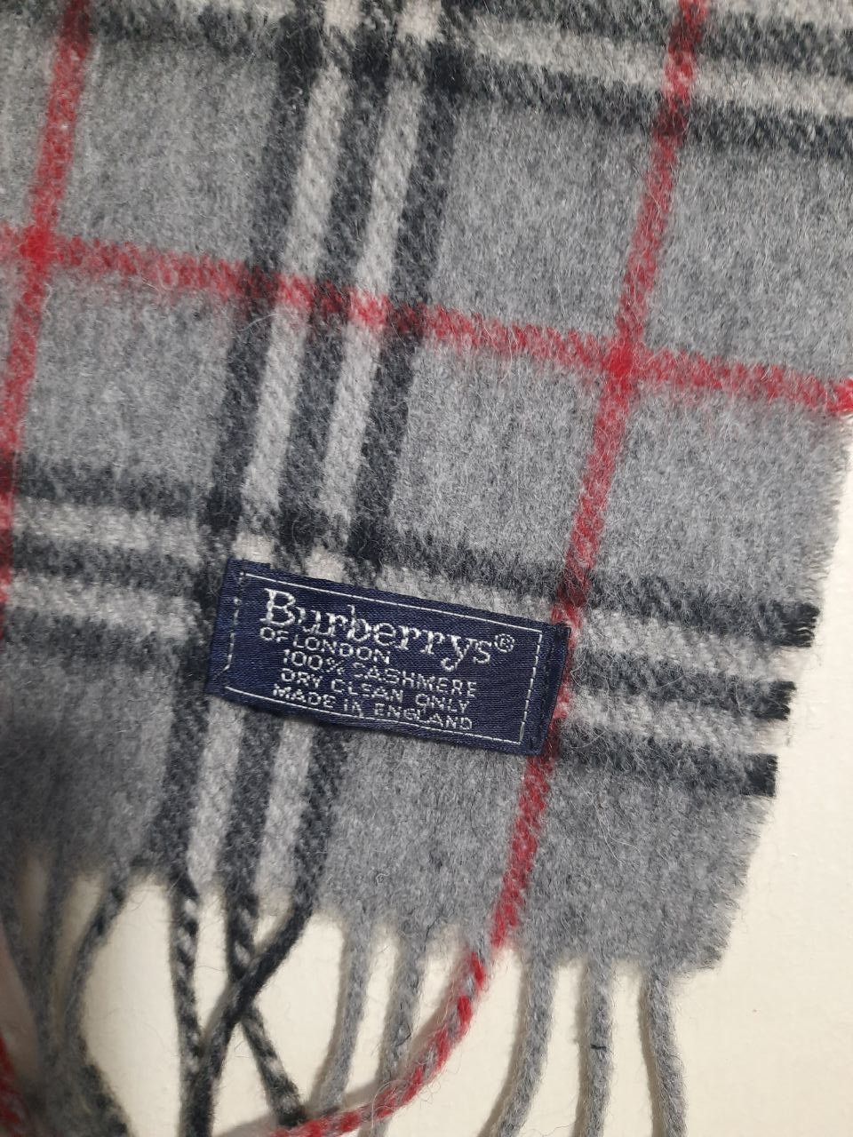 Burberry Burberrys Checkered Scarf Vintage Size ONE SIZE - 8 Thumbnail