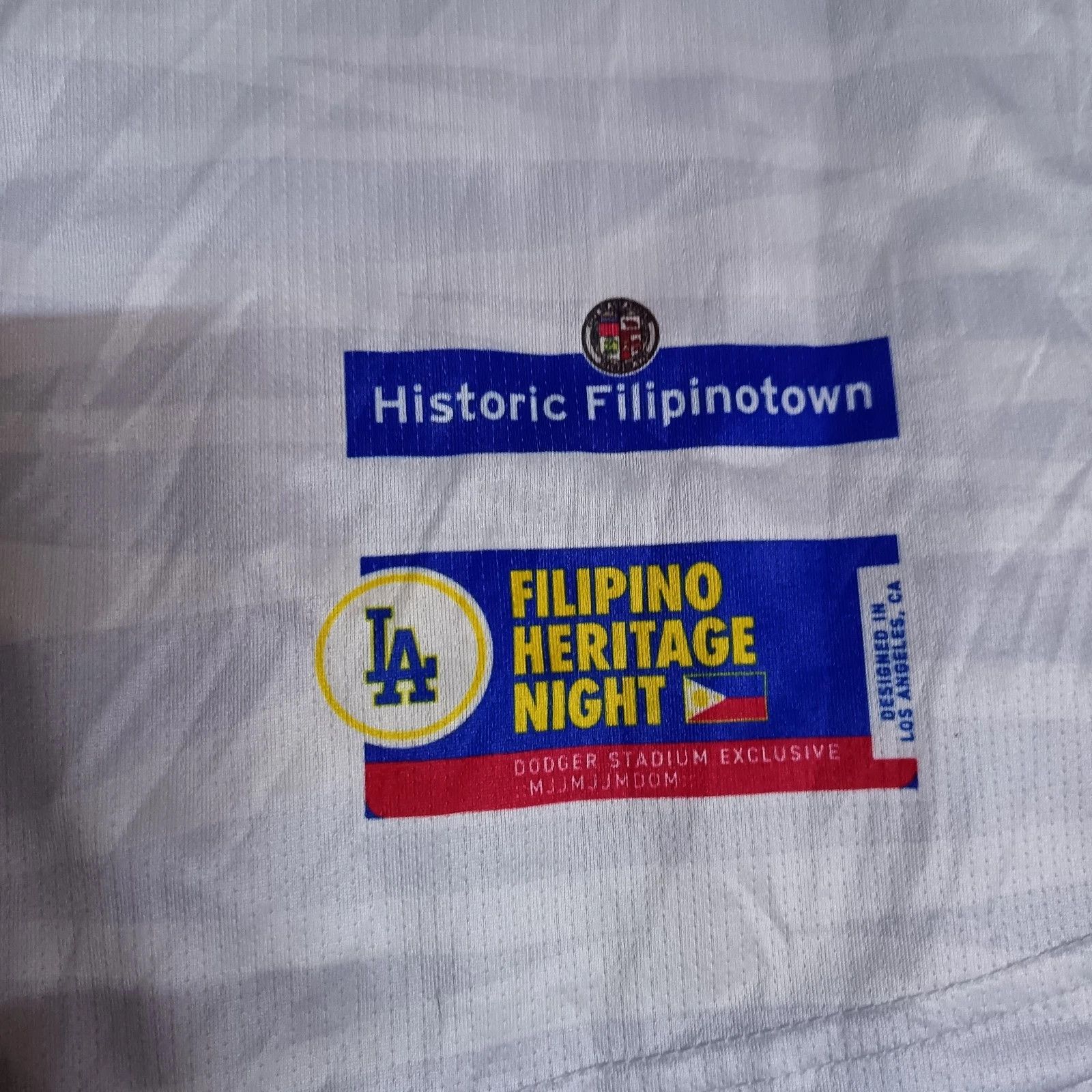 MLB LA Dodgers Filipino Heritage Night Pilipinas Baseball Jersey Size US XL / EU 56 / 4 - 4 Thumbnail
