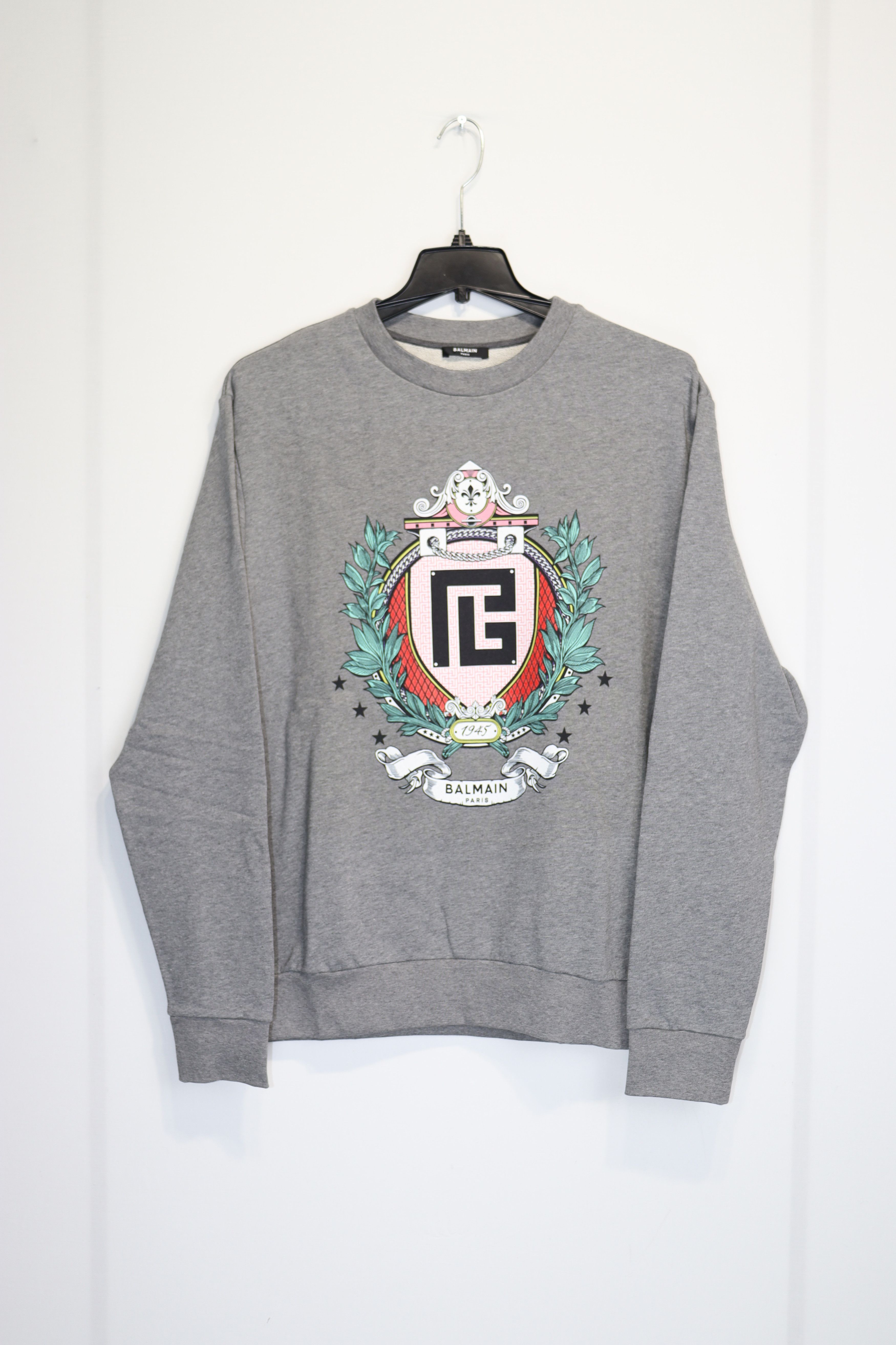 Balmain o1rshd1 Sweatshirt in Grey Size US M / EU 48-50 / 2 - 4 Thumbnail