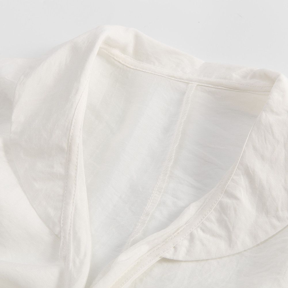 Other Tencel Blouse,Tie Front, Half Sleeve Women Wrap Blouse Size M / US 6-8 / IT 42-44 - 2 Thumbnail