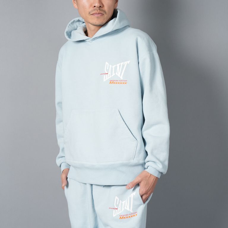 Saint Michael o1h1sh10525 Logo Hoodie in Blue Size US XXL / EU 58 / 5 - 2 Thumbnail