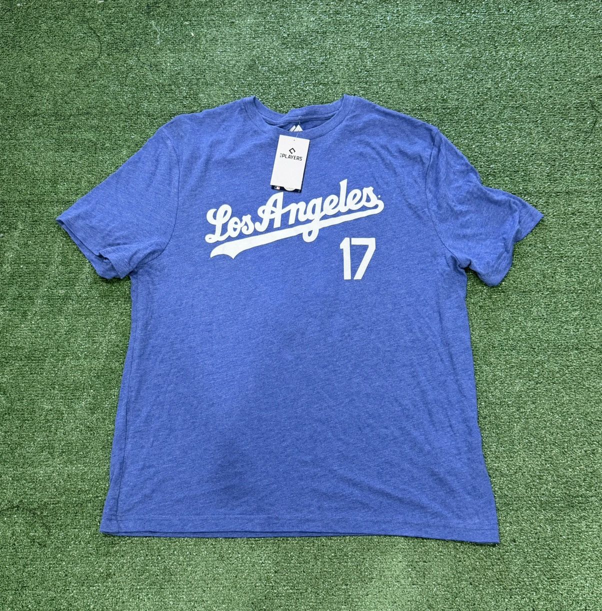 Majestic Majestic Los Angeles Dodgers #17 Shohei Ohtani Men's Blue Size US XL / EU 56 / 4 - 1 Thumbnail
