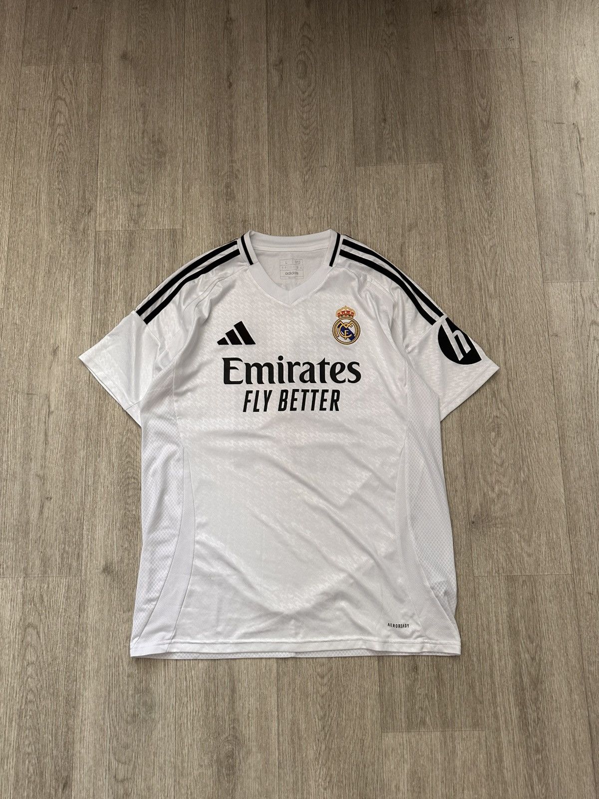 Adidas Adidas Real Madrid 24/25 White Jersey Size US L / EU 52-54 / 3 - 1 Thumbnail