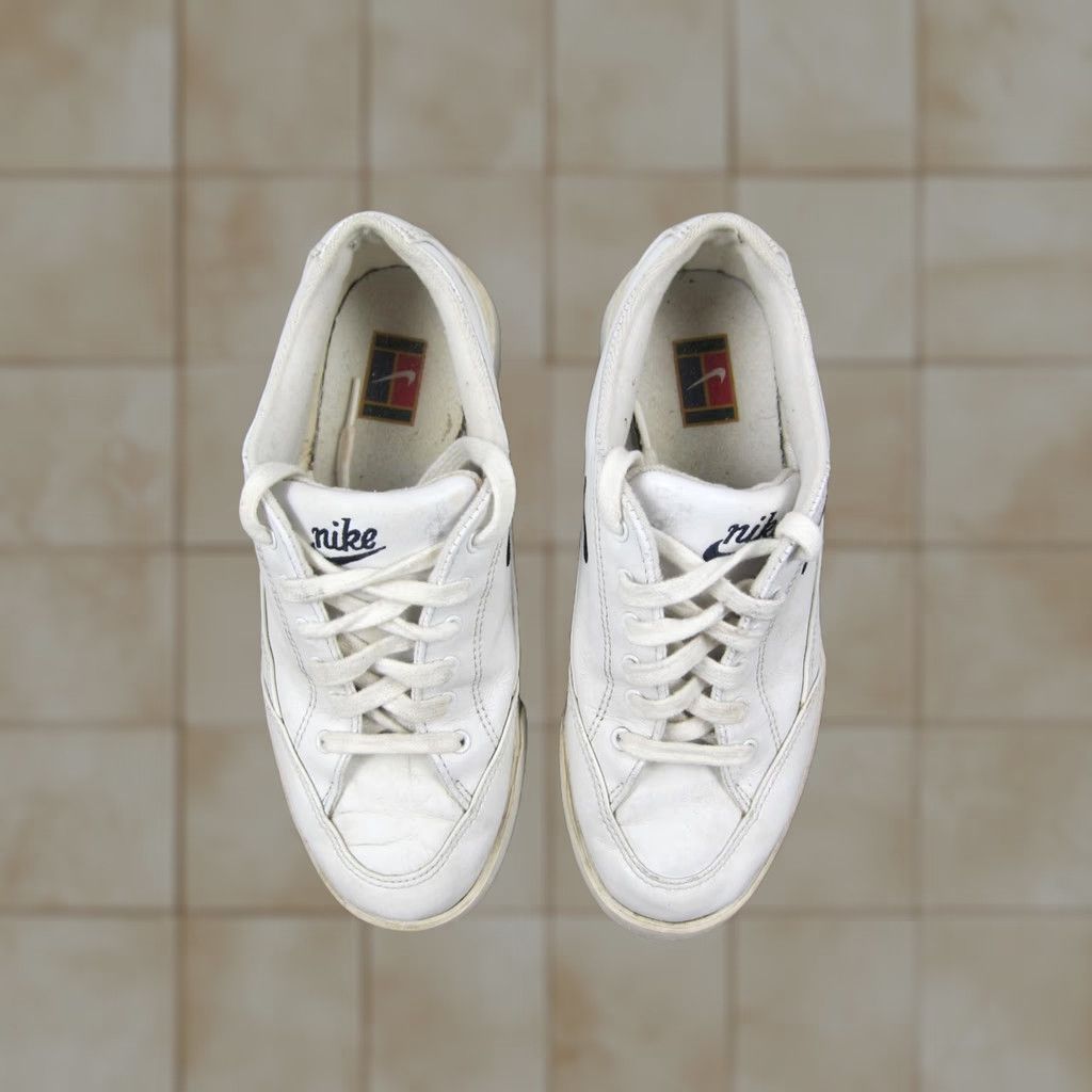 Nike VINTAGE Nike Shoes Womens 7.5 White Low Top 90s Challenge Court Sneakers Ladies Size M / US 6-8 / IT 42-44 - 1 Thumbnail