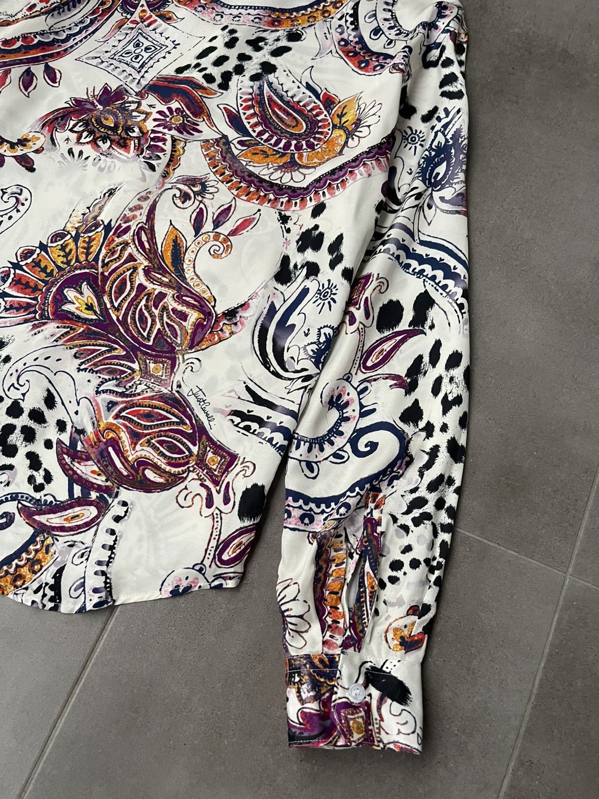 Just Cavalli !DS! AW22 Just Cavalli Paisley Viscose Shirt Size US S / EU 44-46 / 1 - 16 Thumbnail