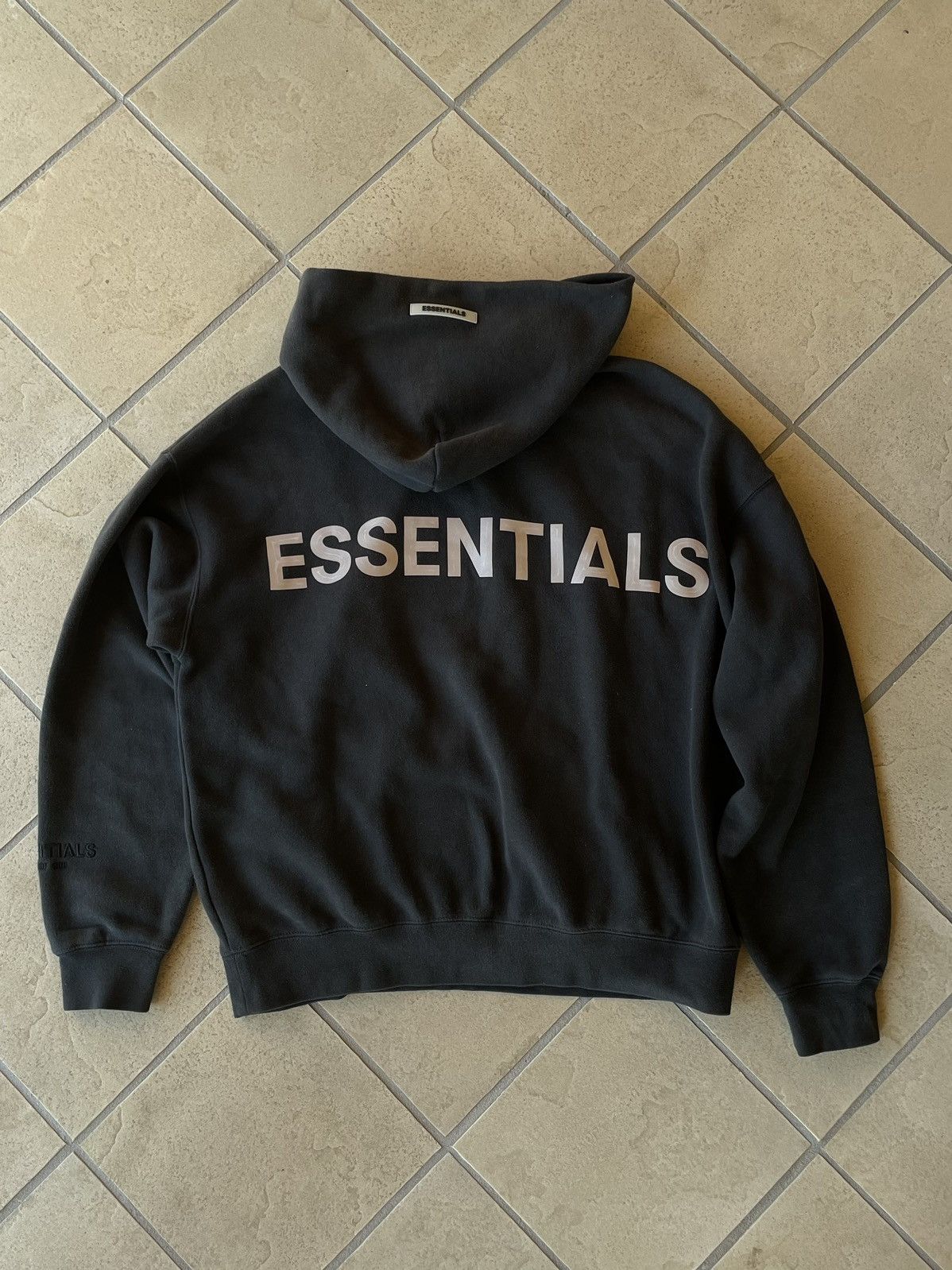 Streetwear Essentials Hoodie logo 3m Grailed