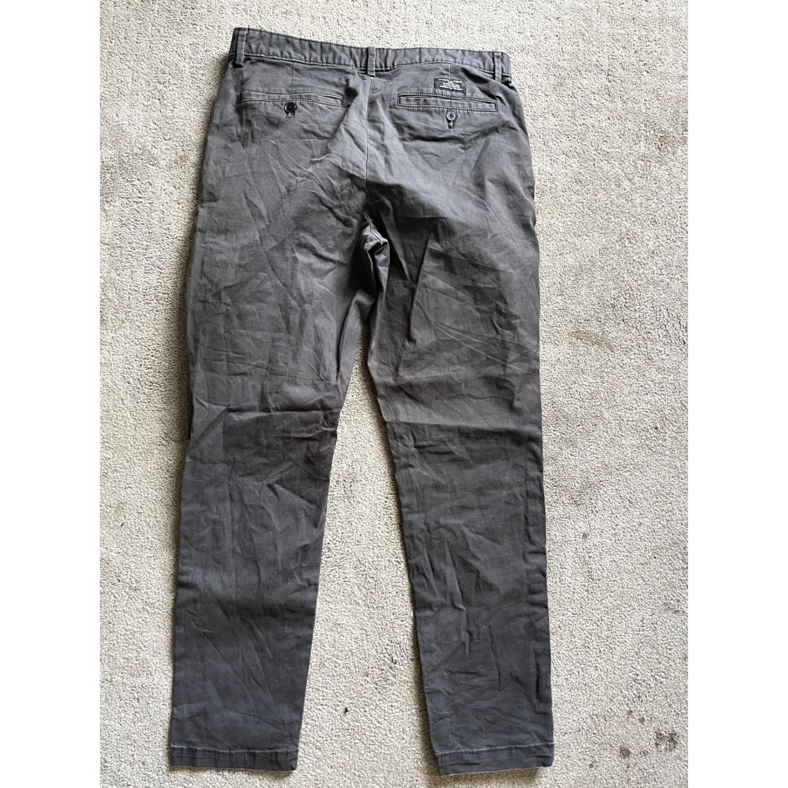 Banana Republic Banana Republic Men's Athletic Fit Chino Pants Gray 31X32 Size US 31 - 3 Thumbnail