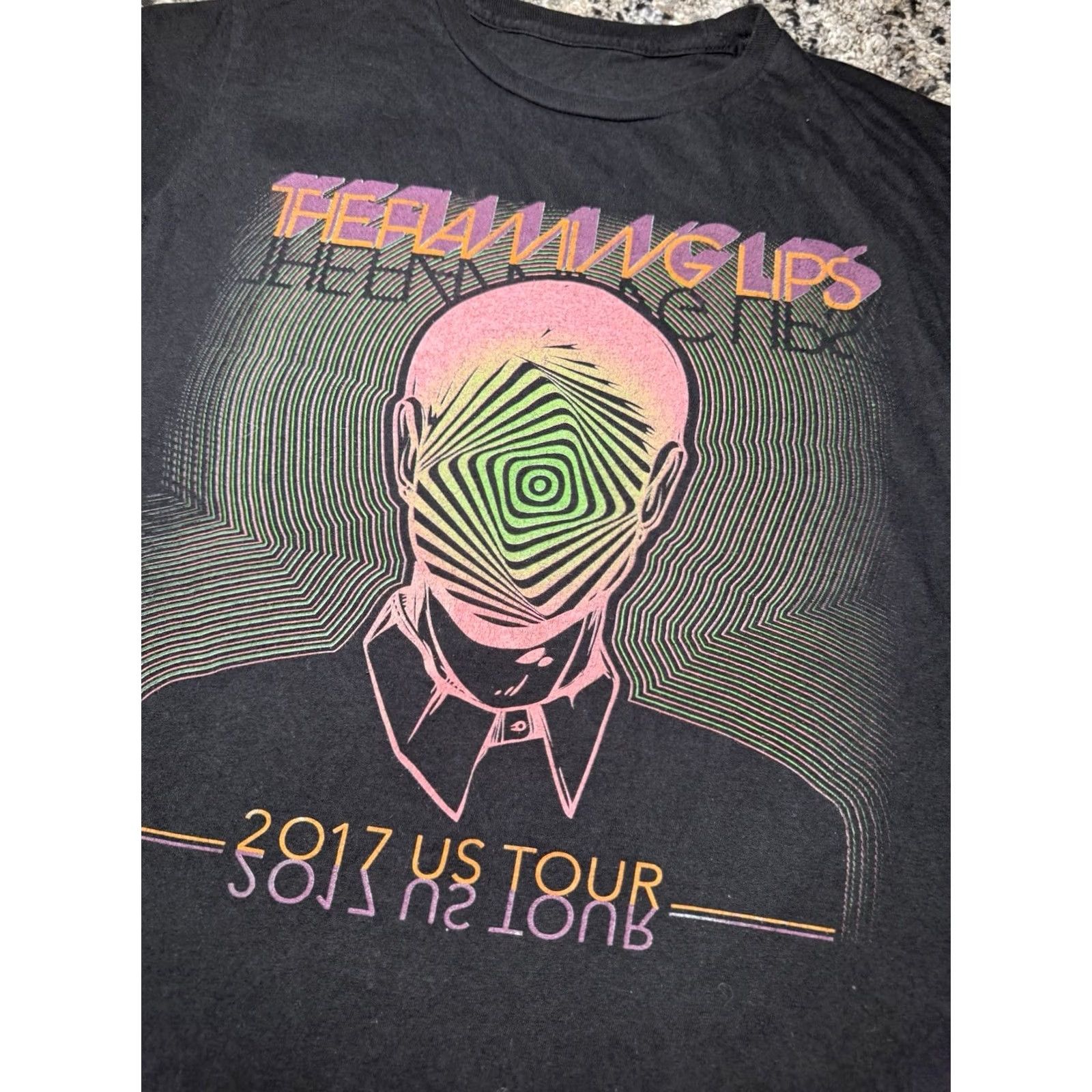 Tultex The Flaming Lips Tour 2017 Concert Tour Tee Shirt Men's Small RARE!! Size US S / EU 44-46 / 1 - 2 Thumbnail