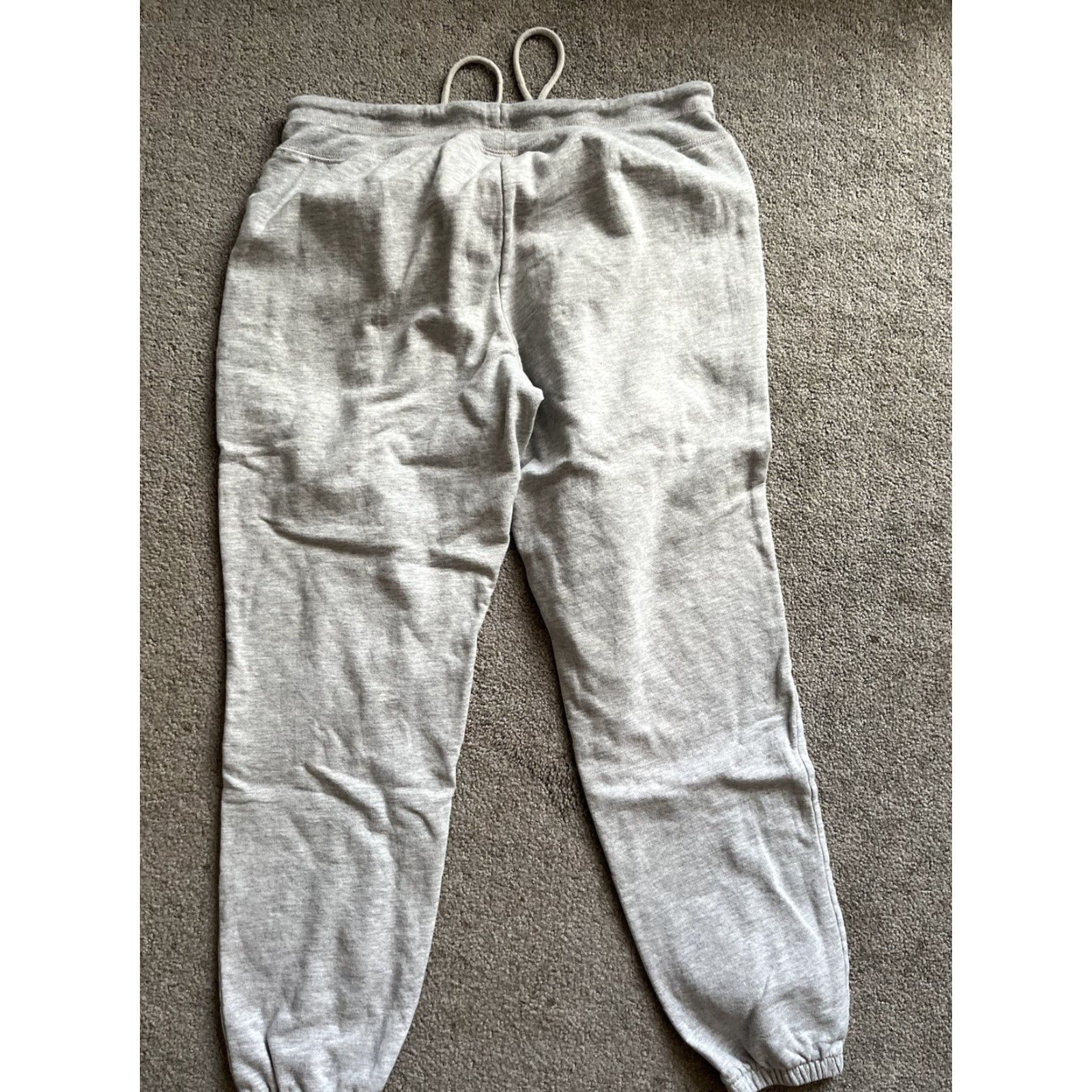 Gap VINTAGE Gap Womens Solid S Sweatpants Gray W/ Logo Cream Solid Size Small Size 28" / US 6 / IT 42 - 3 Thumbnail