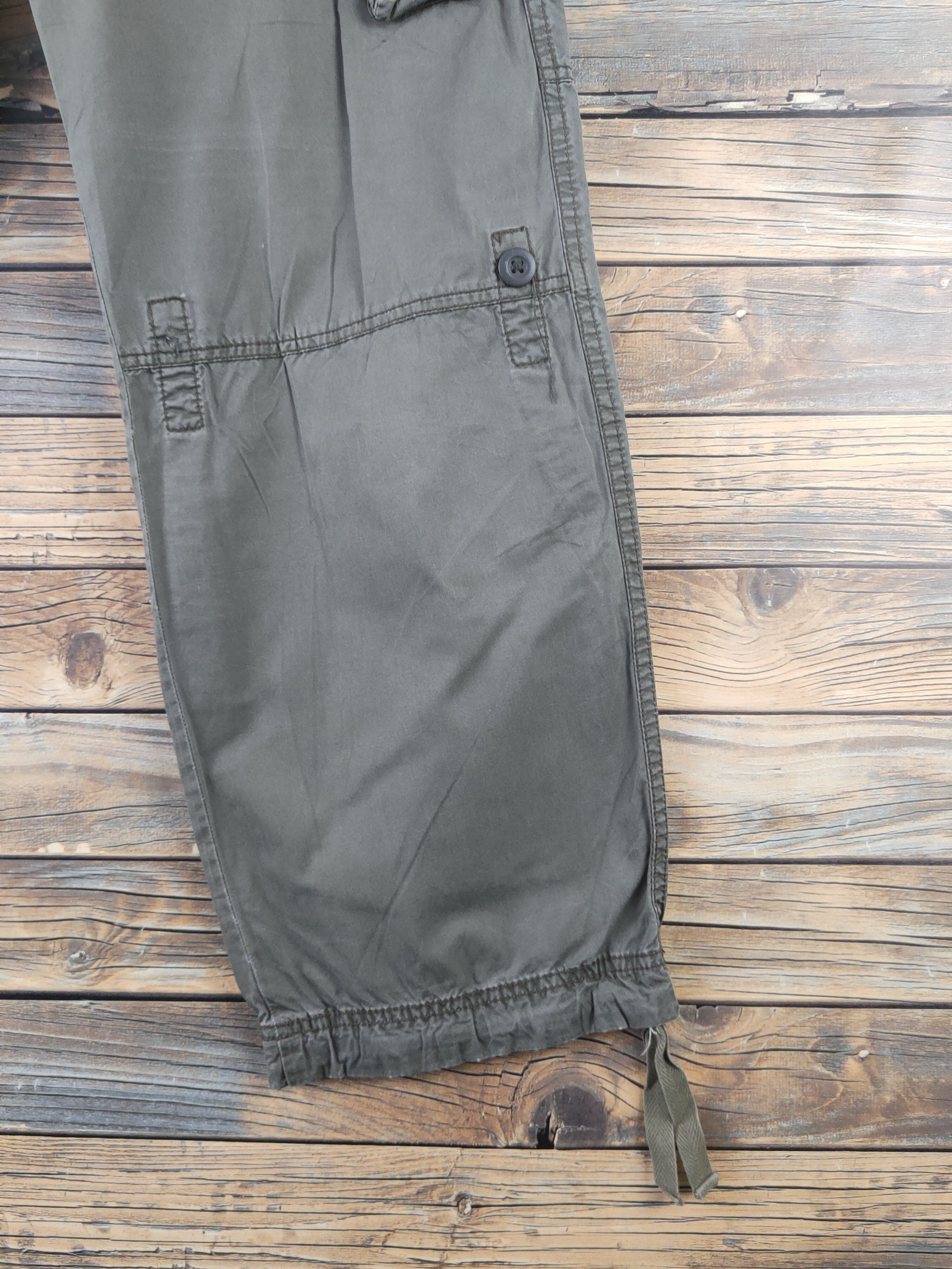 Japanese Brand DL Uniqlo Dark Green Multipocket Cargo Pants #1921 Size US 32 / EU 48 - 6 Thumbnail