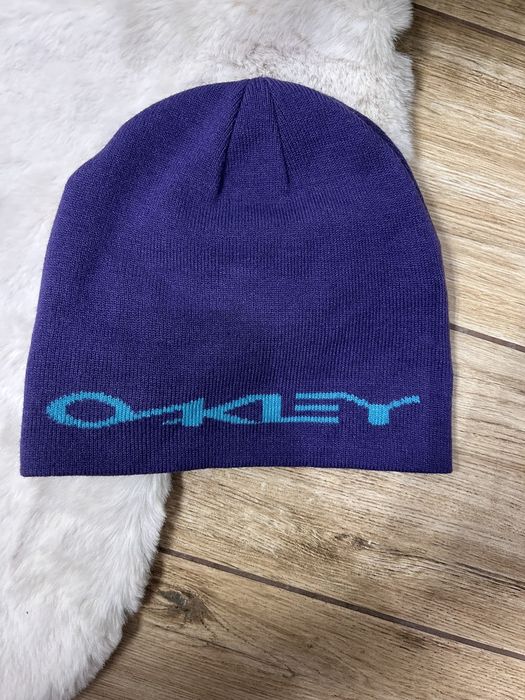 Vintage 00s Vintage Oakley Big Logo Beanie Hat Rare | Grailed