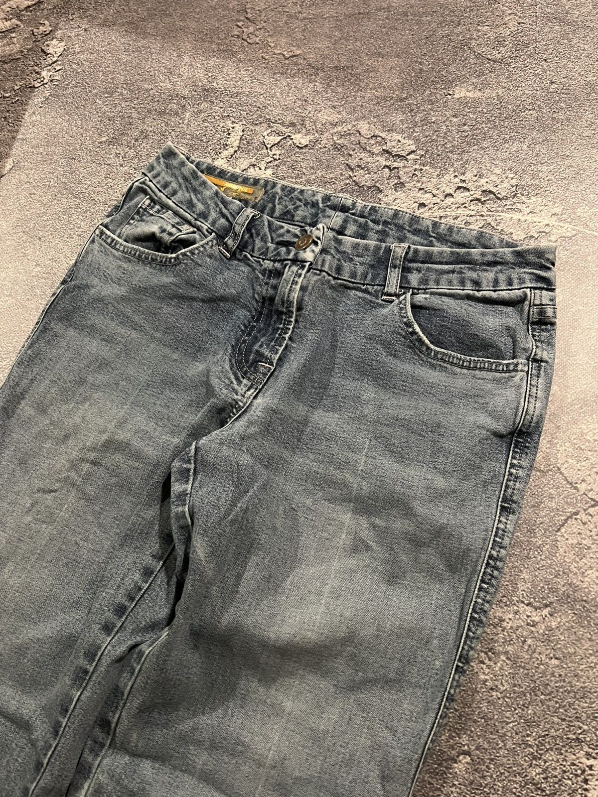 Japanese Brand RARE Flared Light Y2K Jeans / Swag Archive Style 90s Size US 30 / EU 46 - 6 Thumbnail