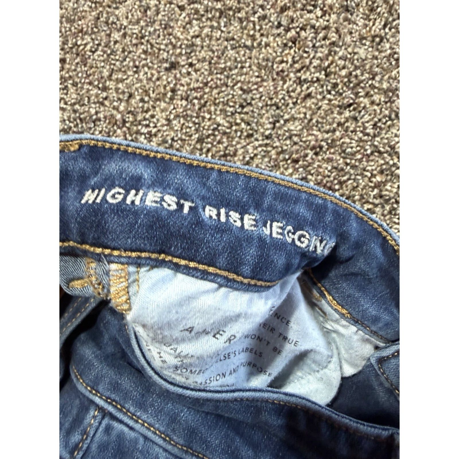 American Eagle Outfitters American Eagle High Rise Jegging Women's Jeans Size 8 LONG Blue Denim Lot Of 2 Size 30" / US 8 / IT 44 - 7 Thumbnail