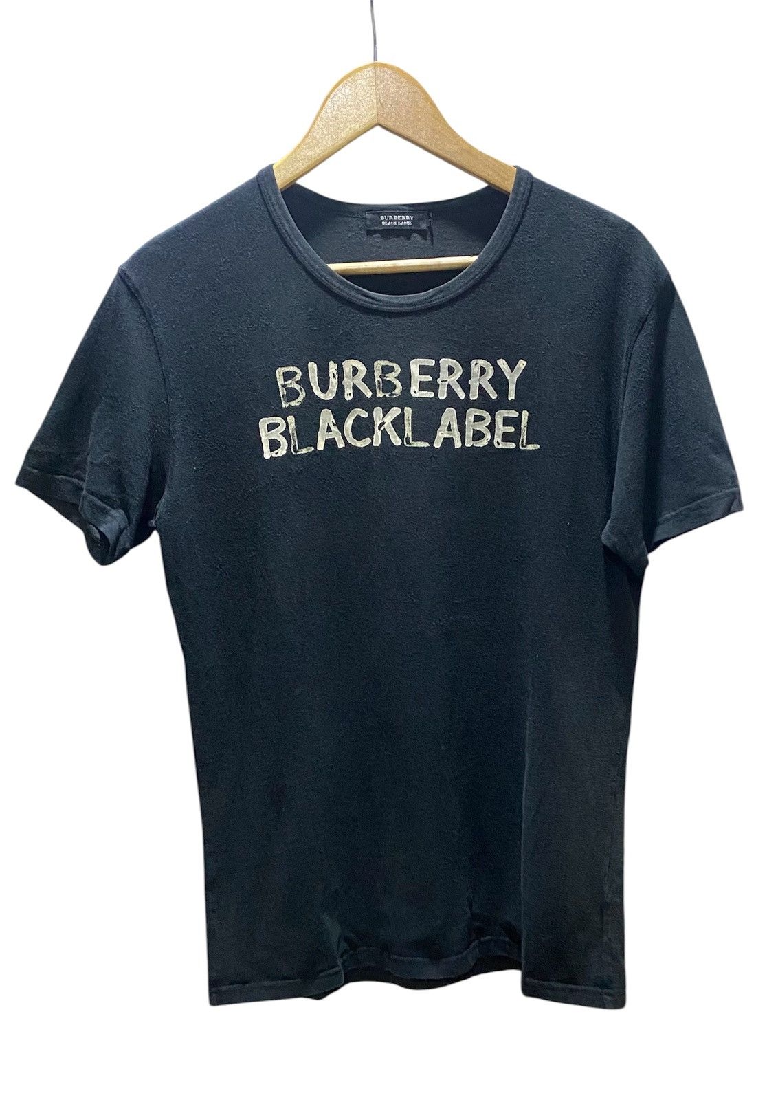 Burberry Burberry Black Label Spellout T-shirt Made Japan Size US M / EU 48-50 / 2 - 1 Thumbnail