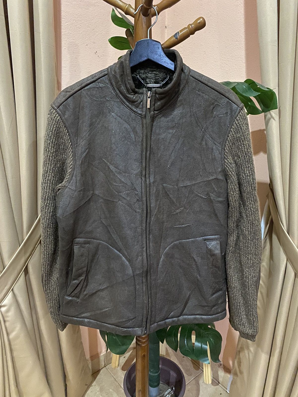 Vintage VINTAGE GAGAM SEUNGJE SUEDE AND KNIT JACKET Size US M / EU 48-50 / 2 - 11 Thumbnail