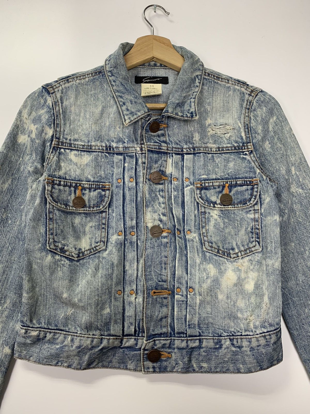 Japanese Brand Stunner crop denim jacket Size US S / EU 44-46 / 1 - 2 Thumbnail