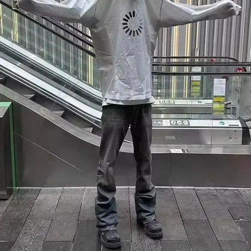 Rugged Mud Dyed Boot Cut Jeans